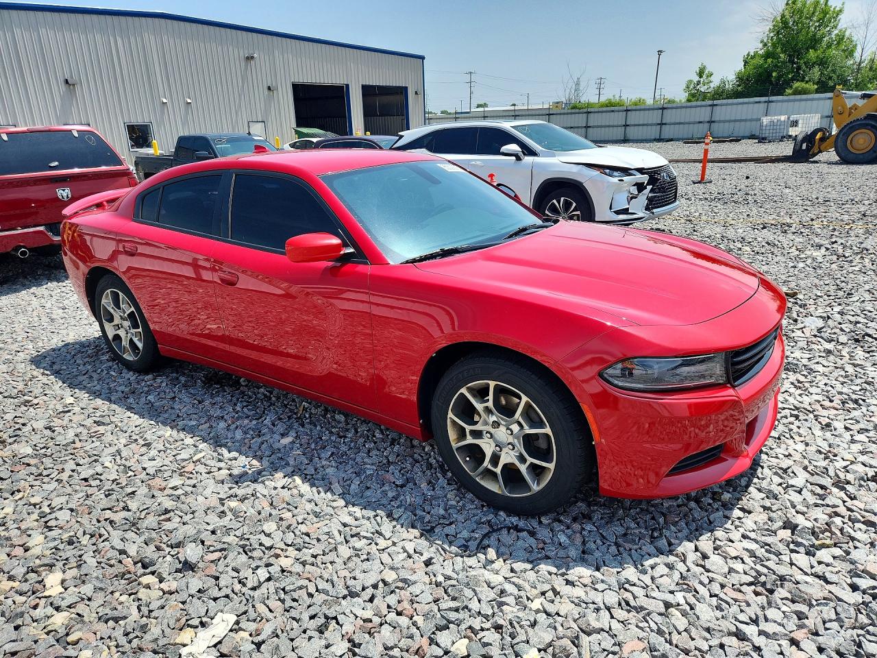 2015 Dodge Charger Sxt Red vin: 2C3CDXJG8FH742385