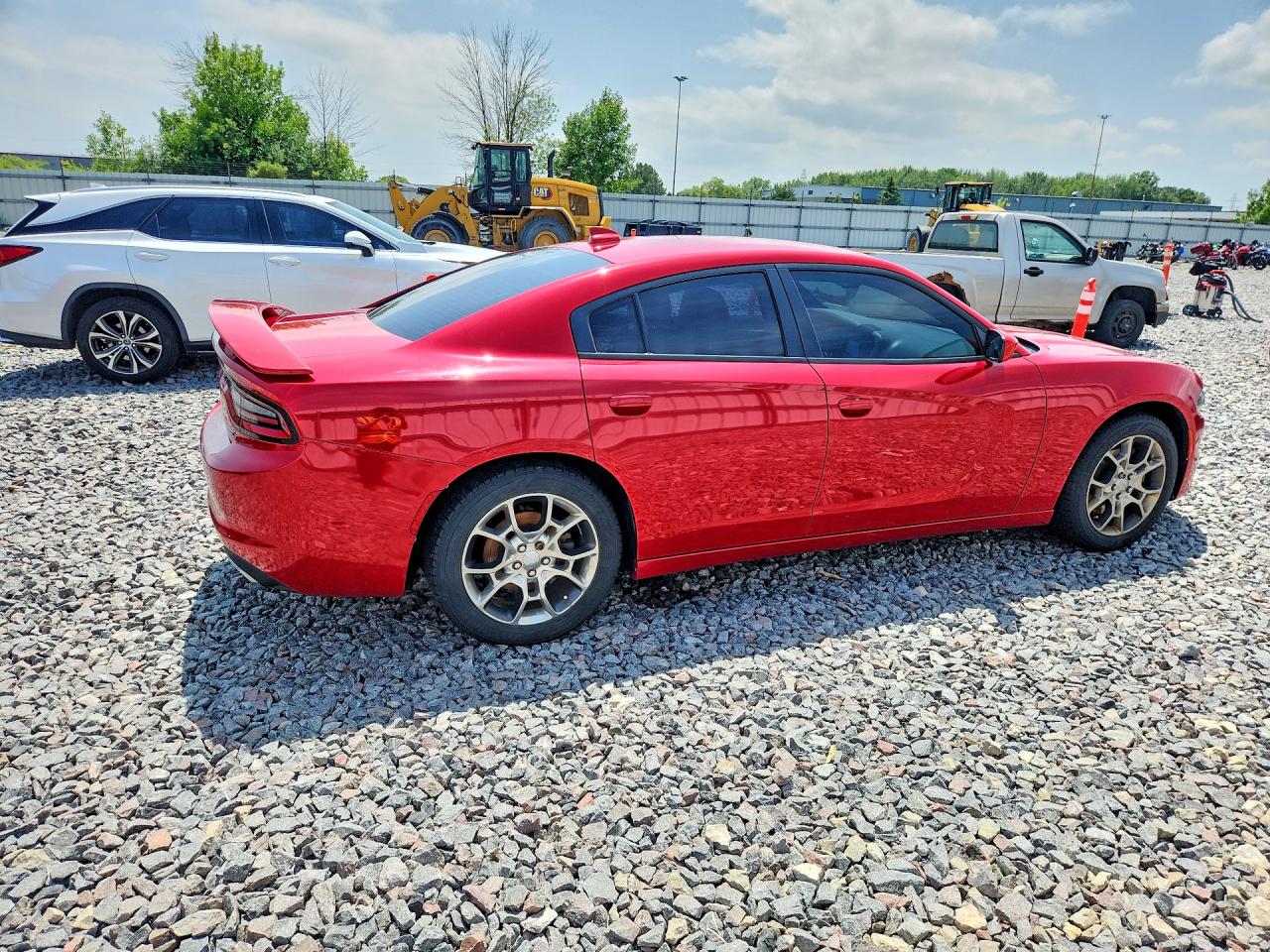 2015 Dodge Charger Sxt Red vin: 2C3CDXJG8FH742385