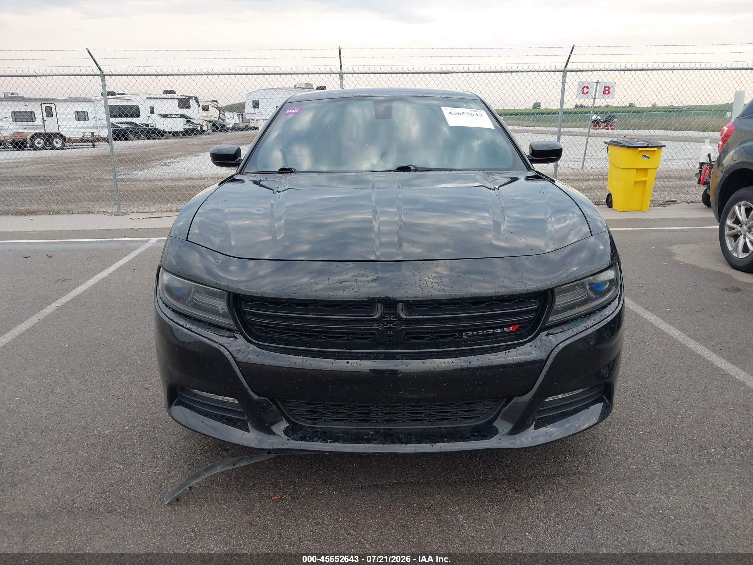 2015 Dodge Charger Sxt Black vin: 2C3CDXJG8FH908257