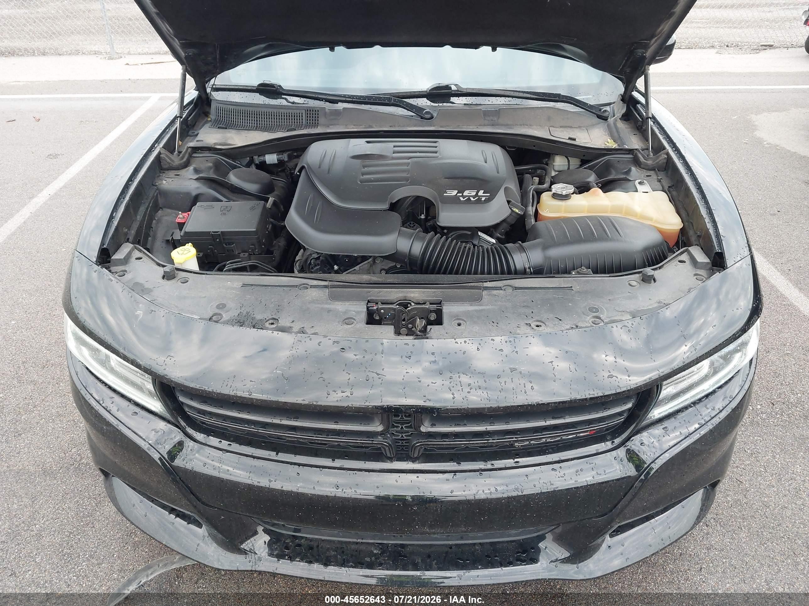 2015 Dodge Charger Sxt Black vin: 2C3CDXJG8FH908257