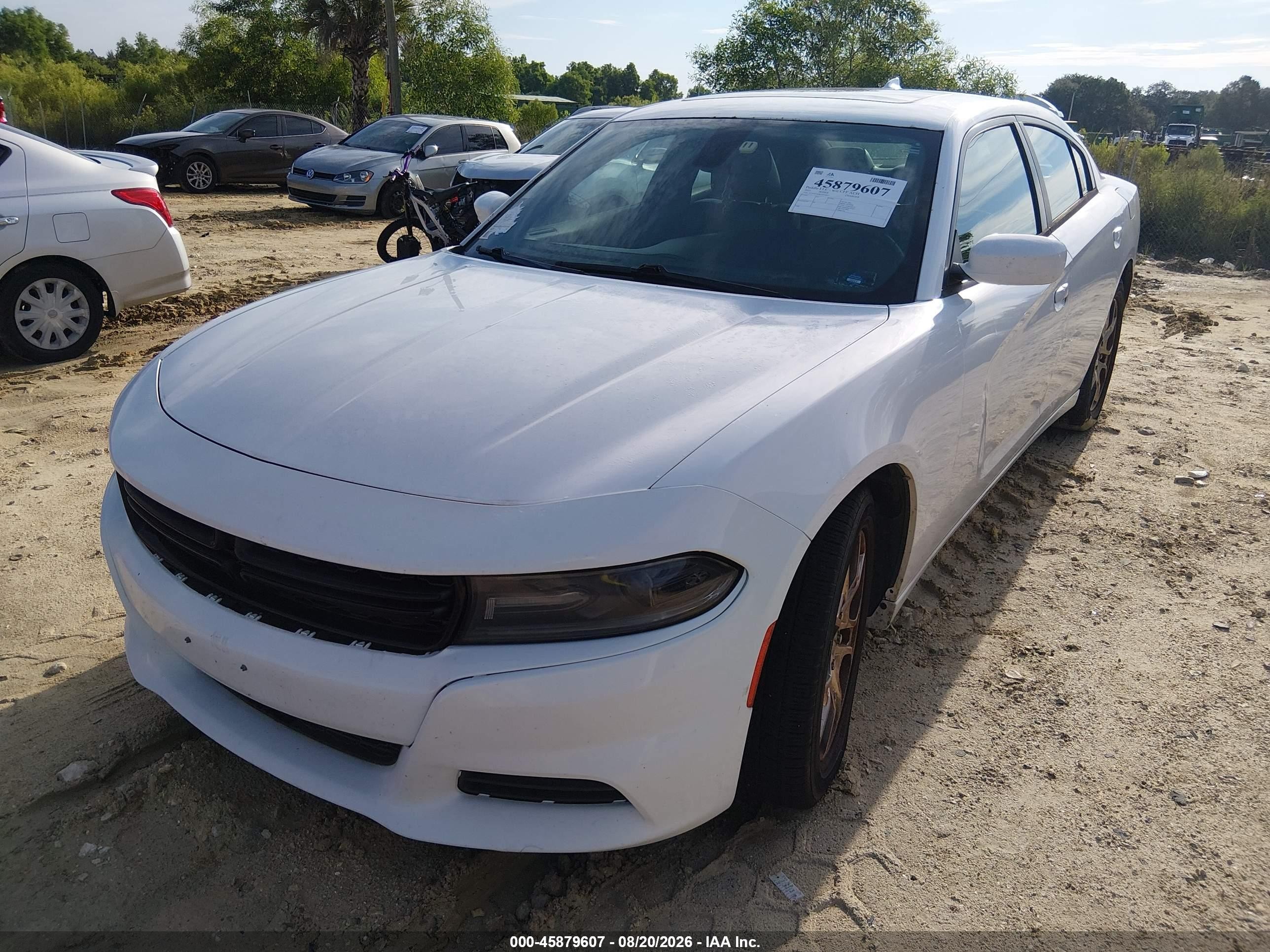 2015 Dodge Charger Sxt Белый vin: 2C3CDXJG8FH919937