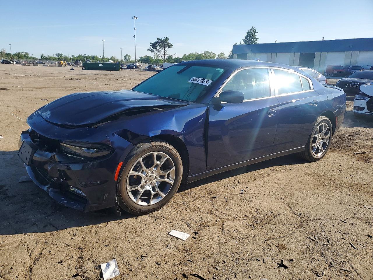2015 Dodge Charger Sxt Blue vin: 2C3CDXJG8FH926404