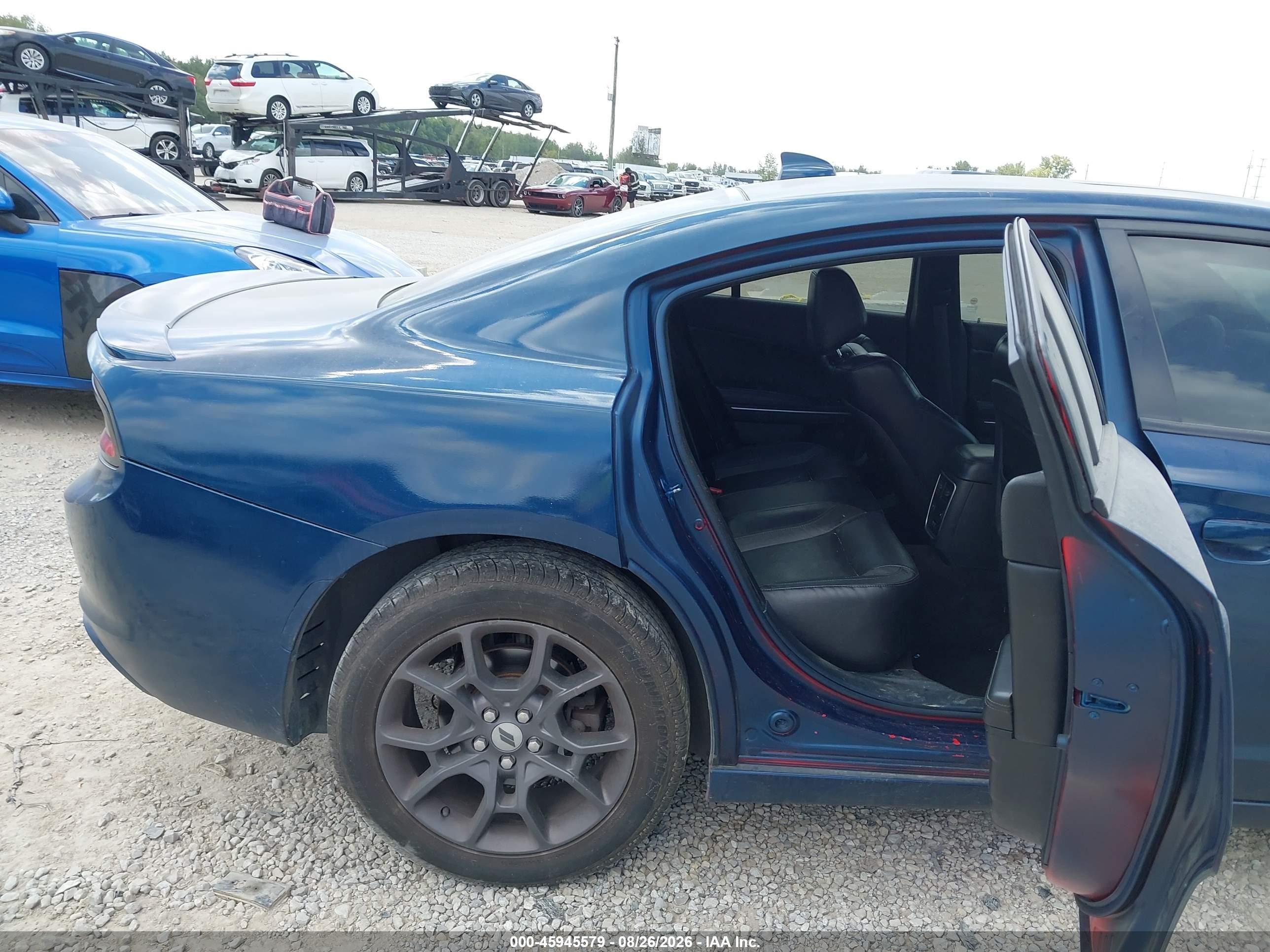 2018 Dodge Charger Gt Awd Blue vin: 2C3CDXJG8JH235625