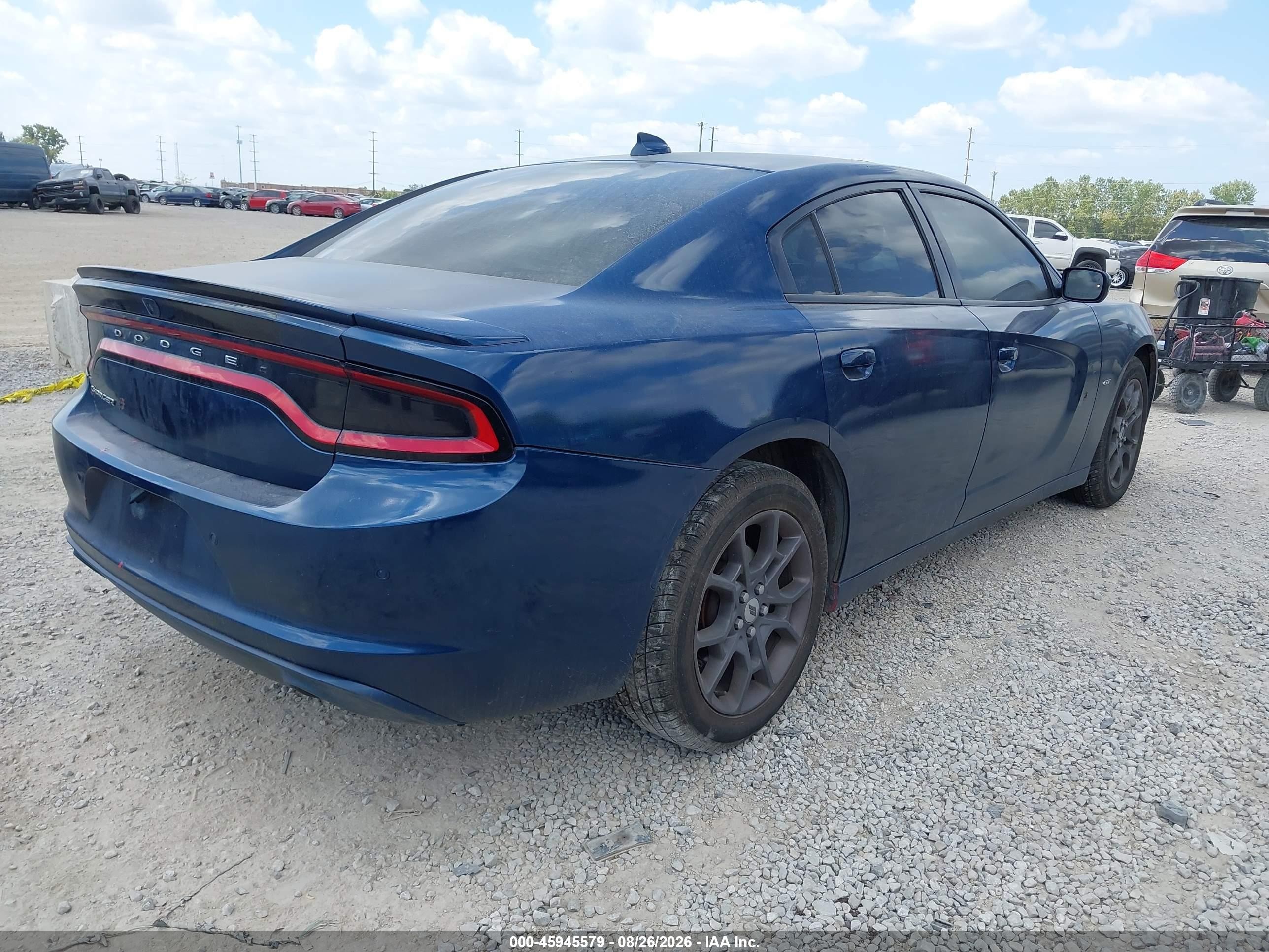 2018 Dodge Charger Gt Awd Blue vin: 2C3CDXJG8JH235625