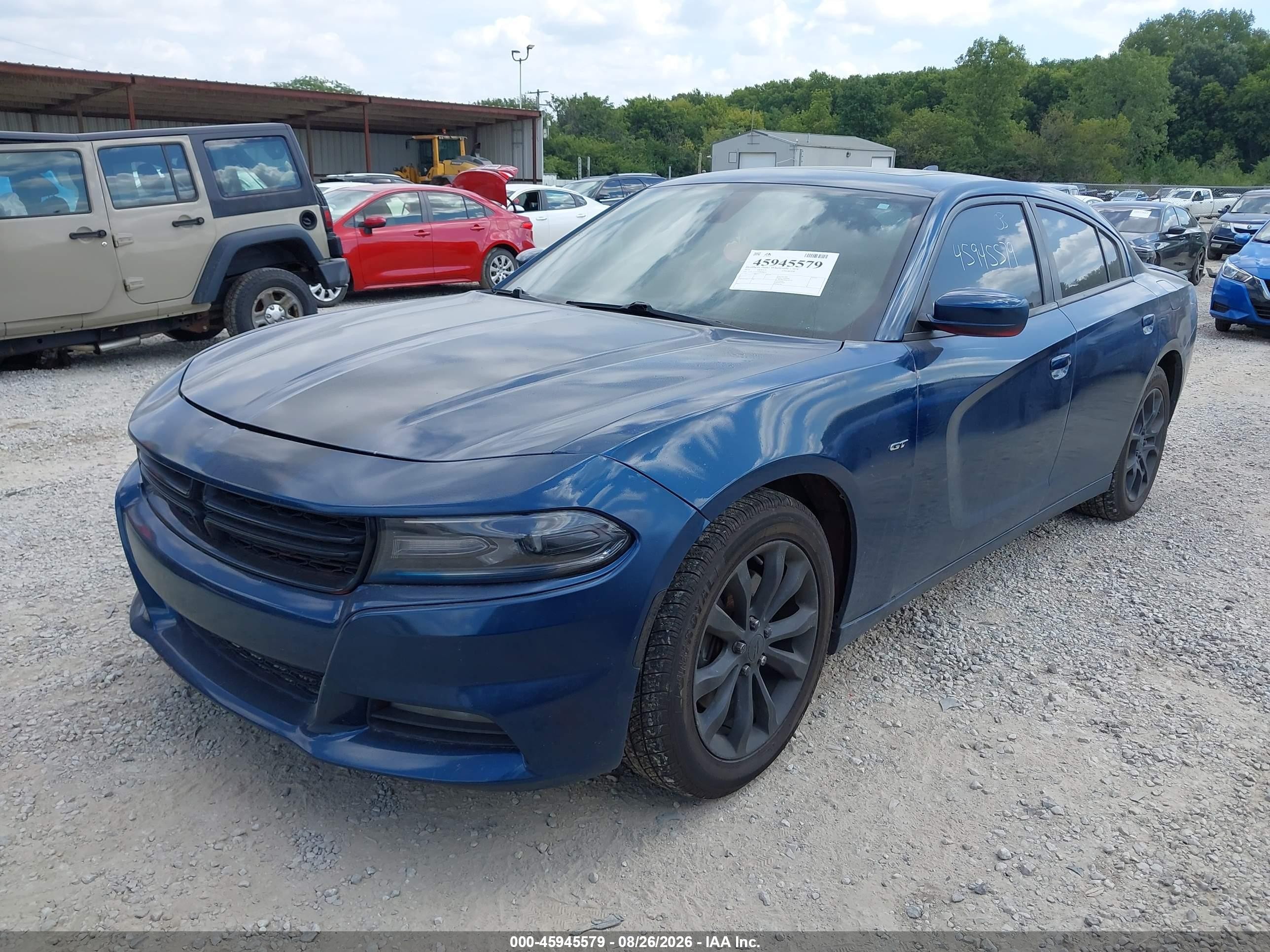 2018 Dodge Charger Gt Awd Blue vin: 2C3CDXJG8JH235625