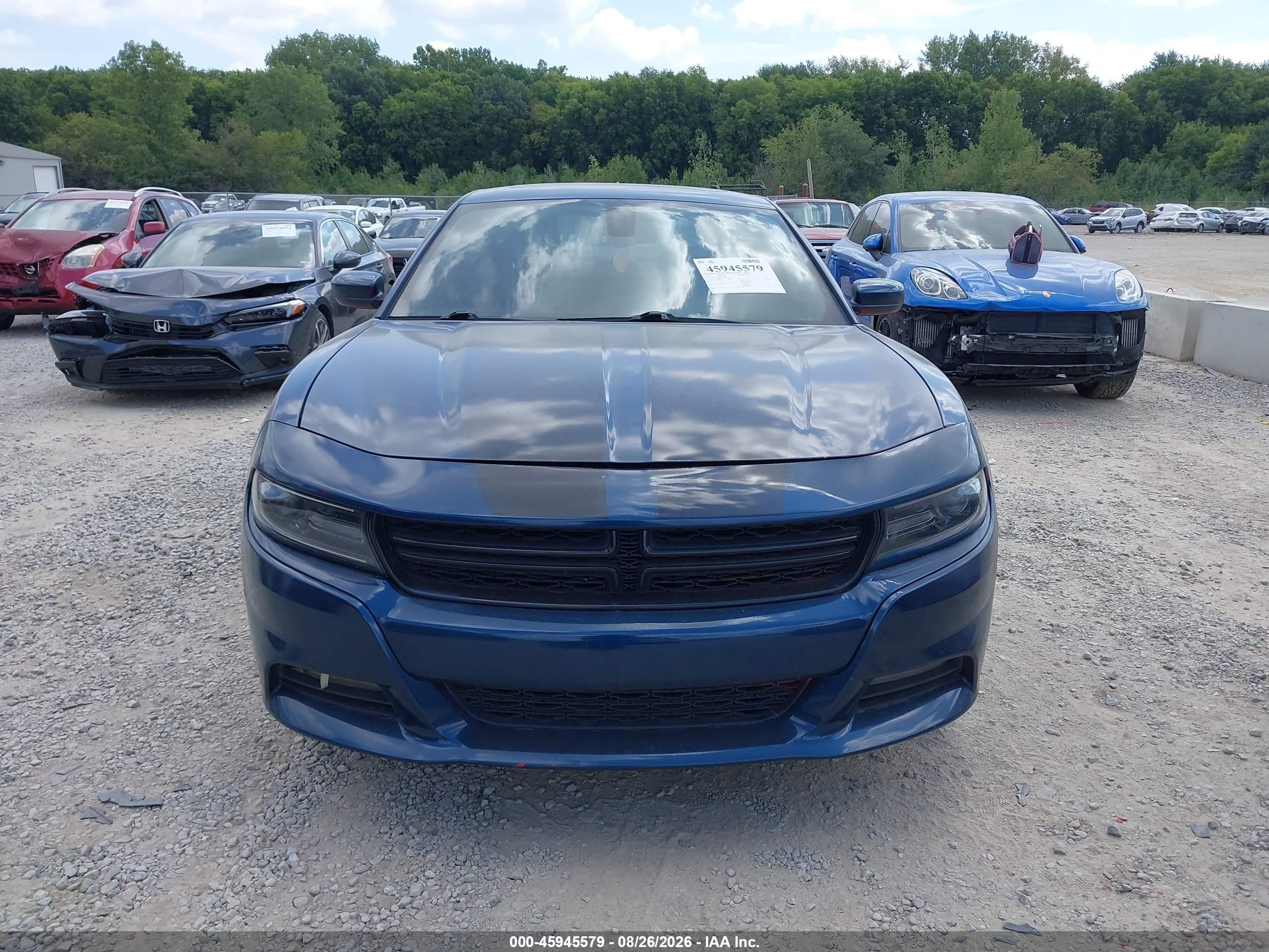 2018 Dodge Charger Gt Awd Blue vin: 2C3CDXJG8JH235625