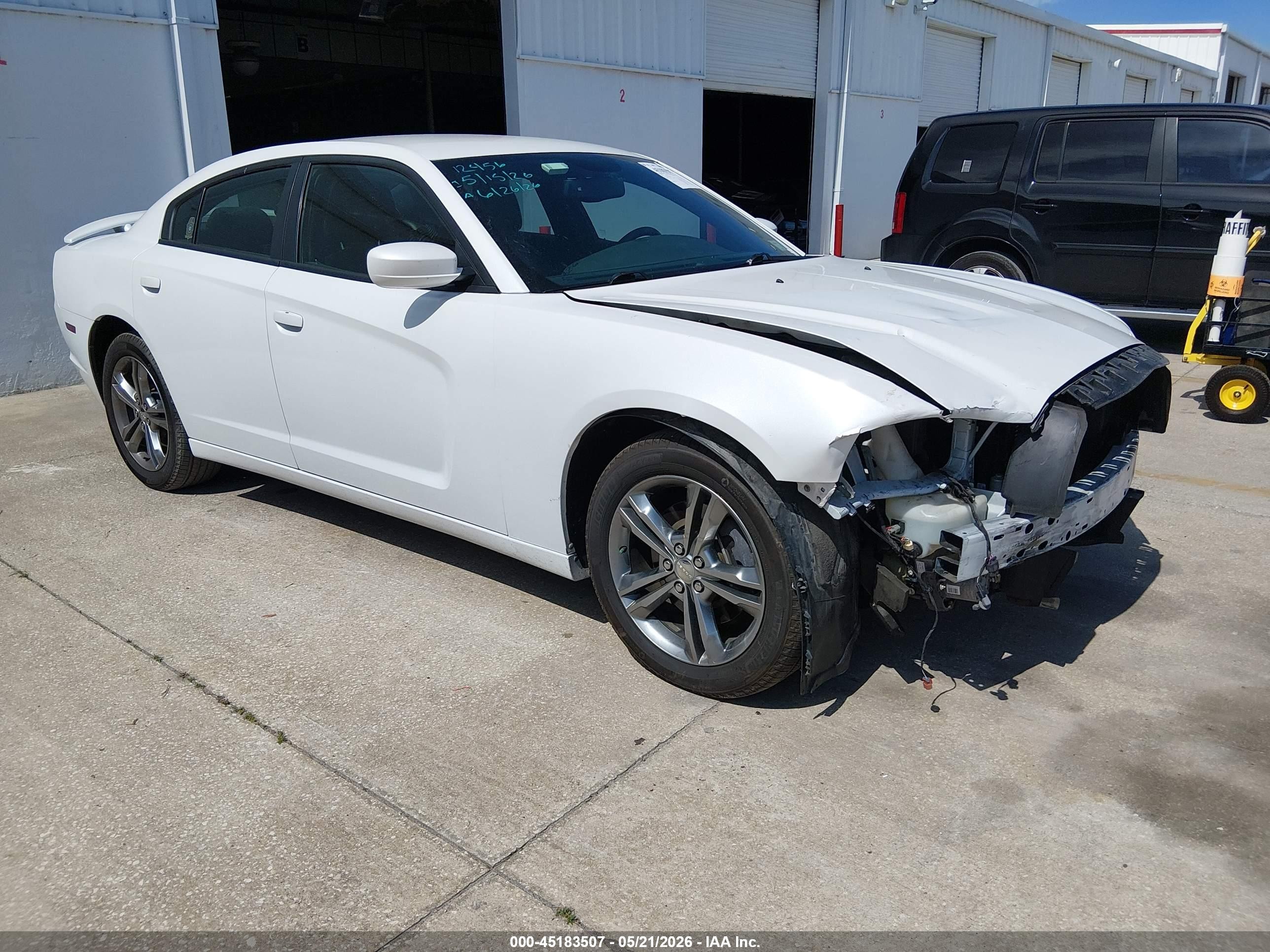 2014 Dodge Charger Sxt Plus Белый vin: 2C3CDXJG9EH212649