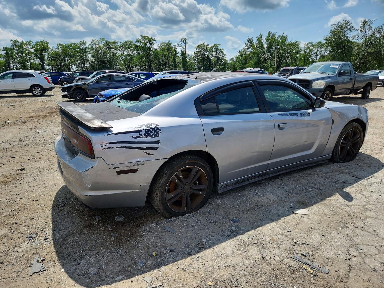 2014 Dodge Charger Sxt Silver vin: 2C3CDXJG9EH371929