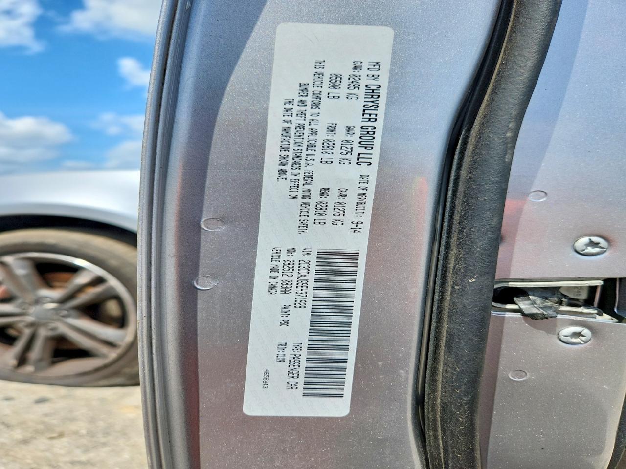 2014 Dodge Charger Sxt Silver vin: 2C3CDXJG9EH371929