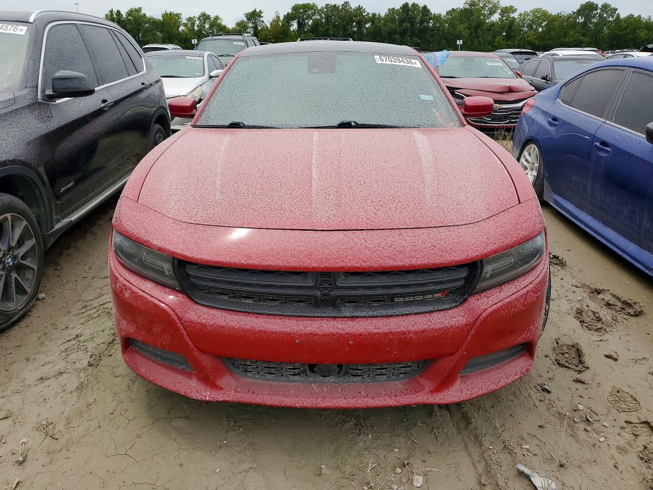 2015 Dodge Charger Sxt Red vin: 2C3CDXJG9FH796181