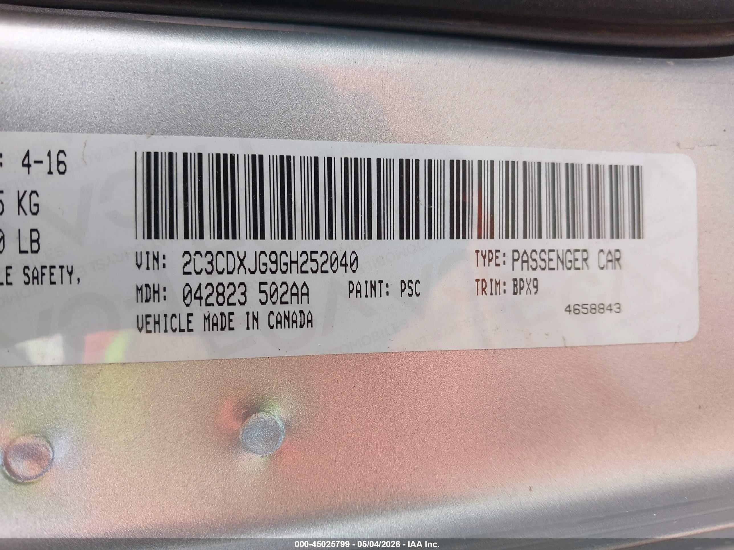 2016 Dodge Charger Sxt Silver vin: 2C3CDXJG9GH252040