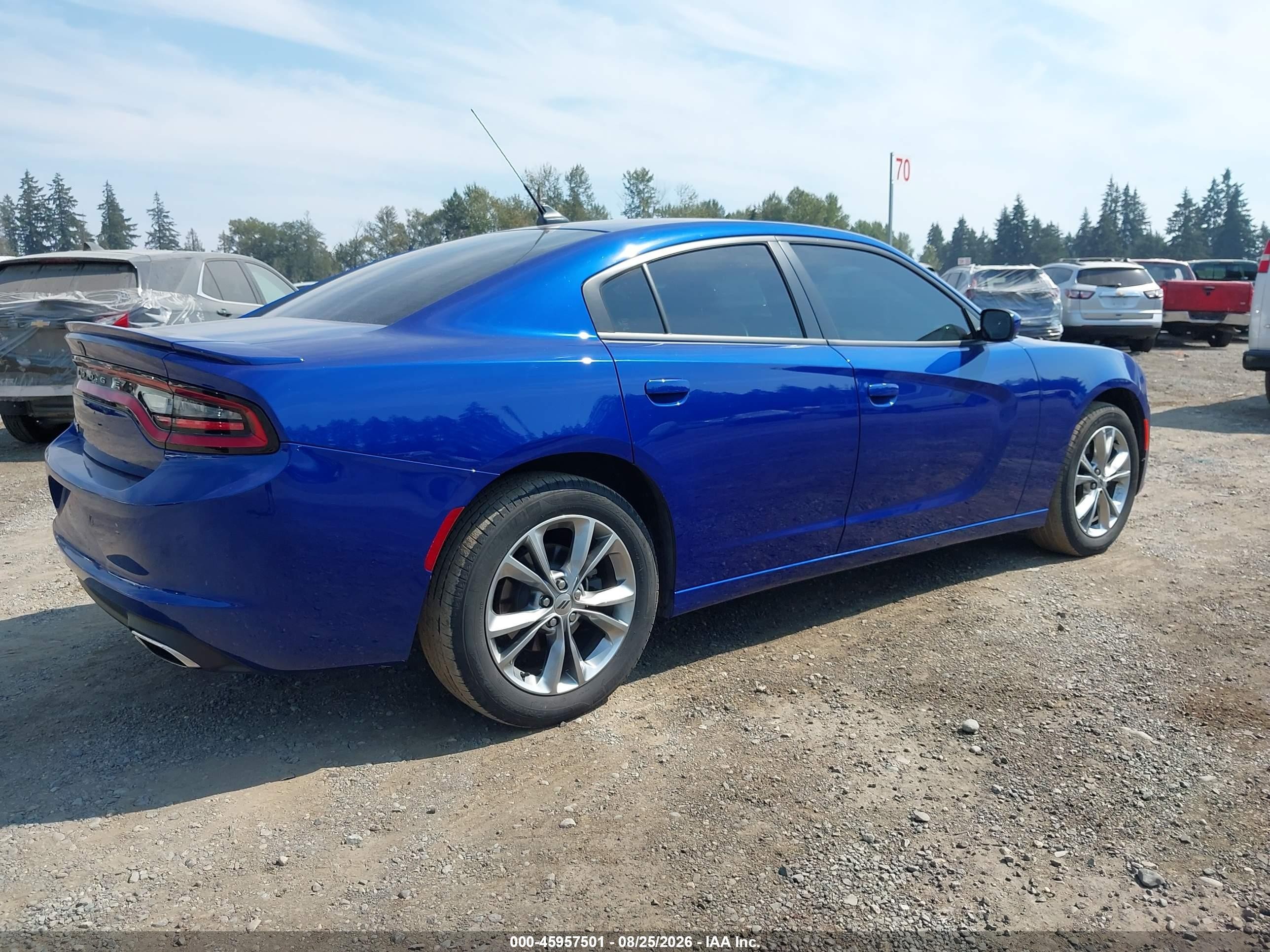 2020 Dodge Charger Sxt Awd Blue vin: 2C3CDXJG9LH193551