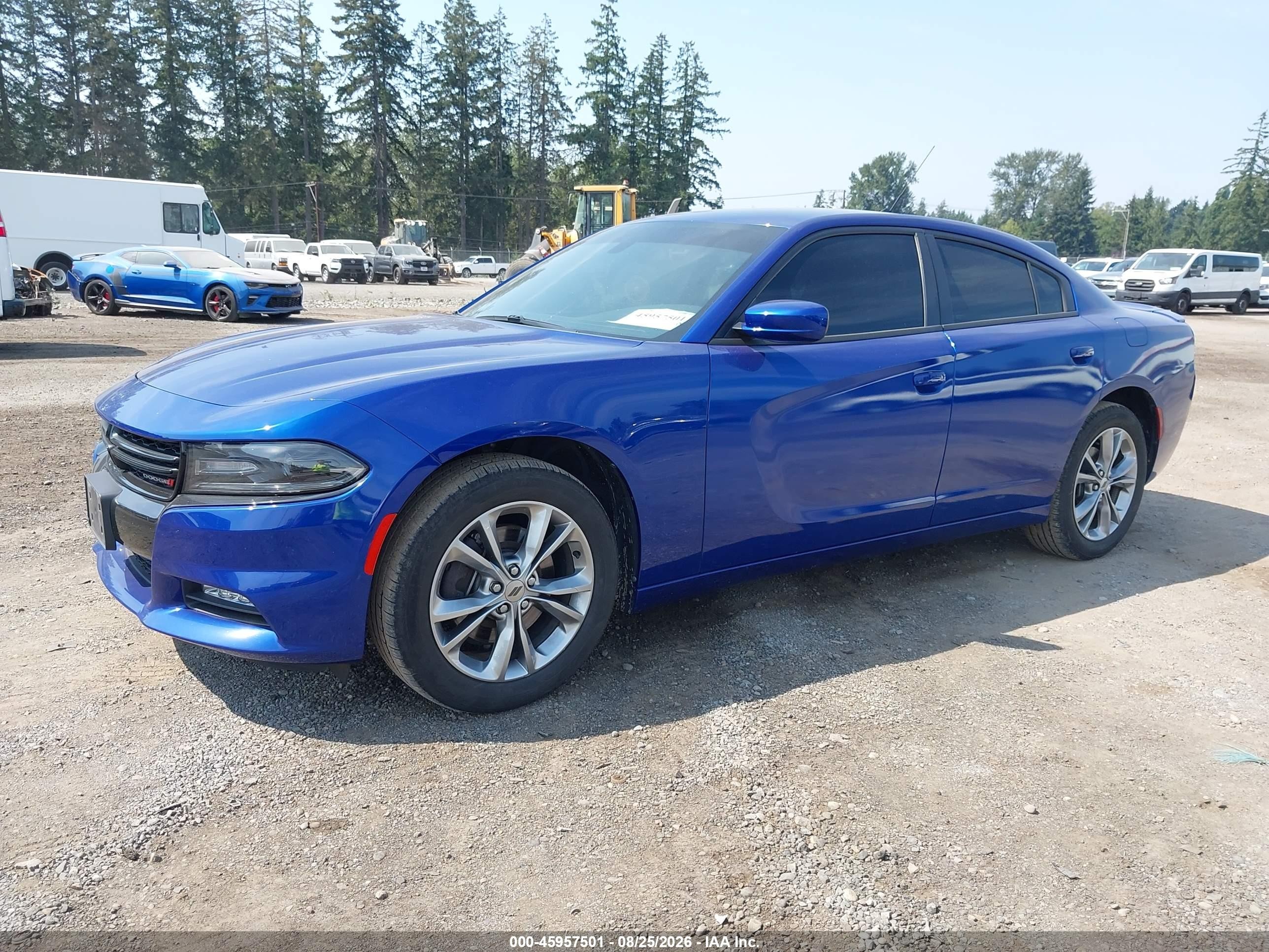 2020 Dodge Charger Sxt Awd Blue vin: 2C3CDXJG9LH193551