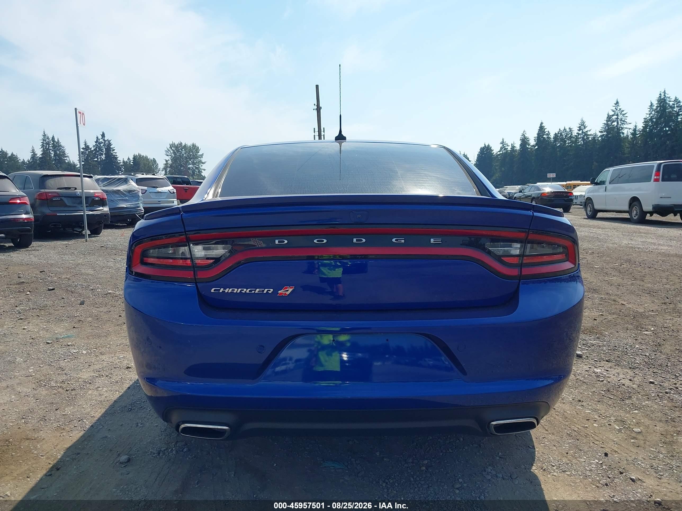 2020 Dodge Charger Sxt Awd Blue vin: 2C3CDXJG9LH193551