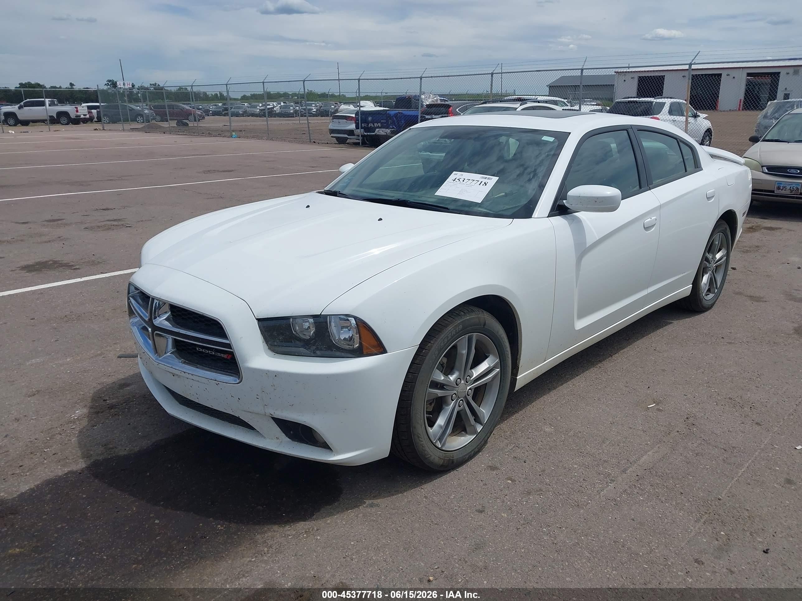 2013 Dodge Charger Sxt Plus White vin: 2C3CDXJGXDH543934