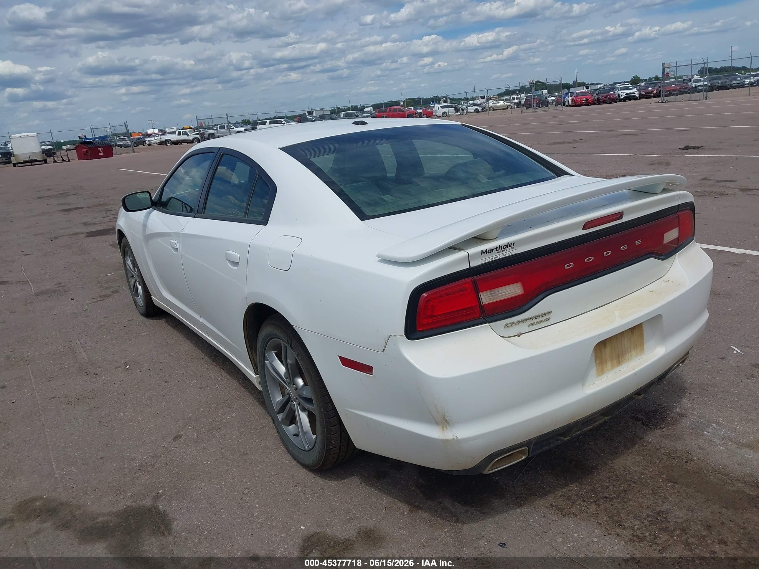 2013 Dodge Charger Sxt Plus White vin: 2C3CDXJGXDH543934