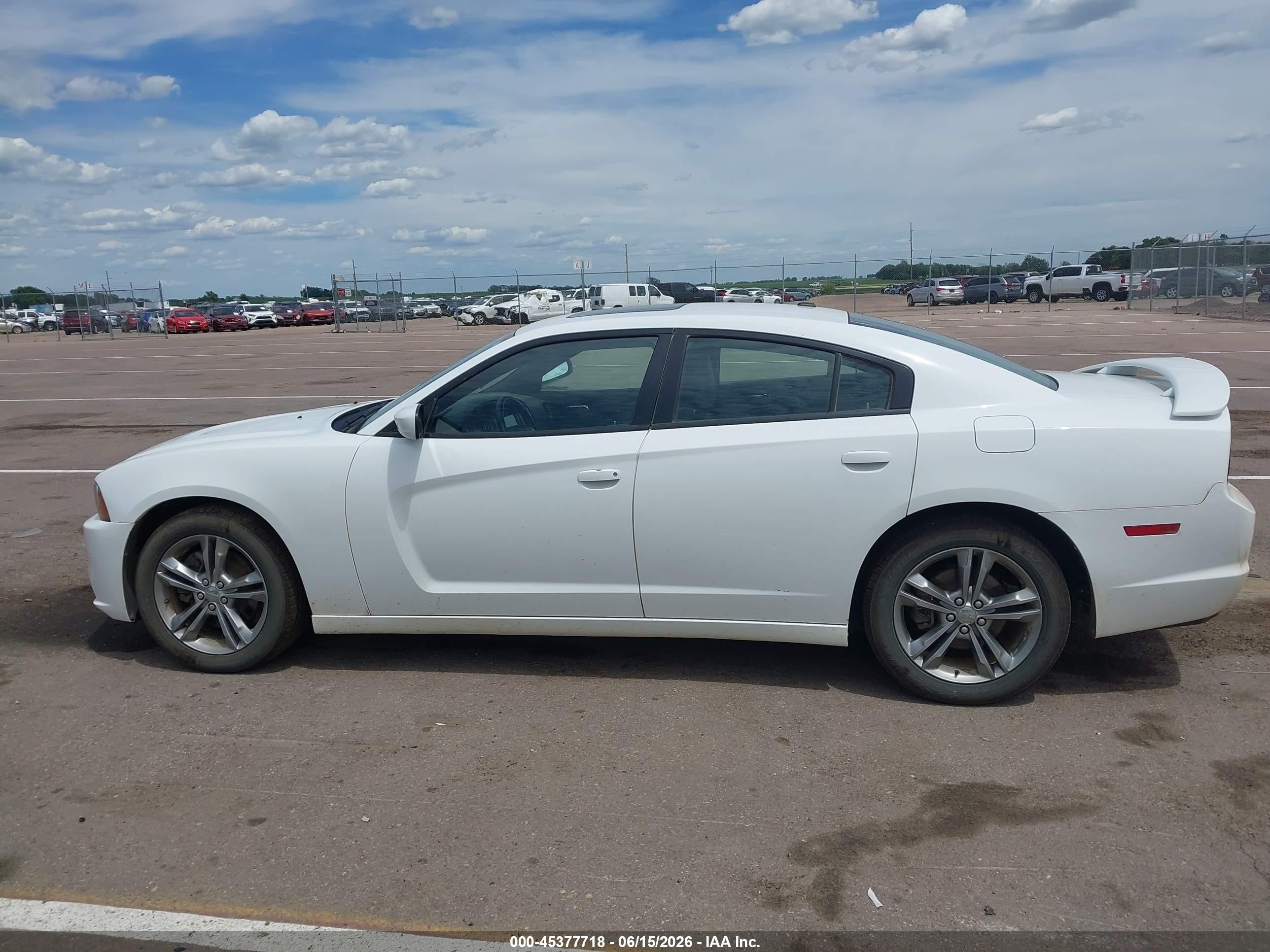 2013 Dodge Charger Sxt Plus White vin: 2C3CDXJGXDH543934