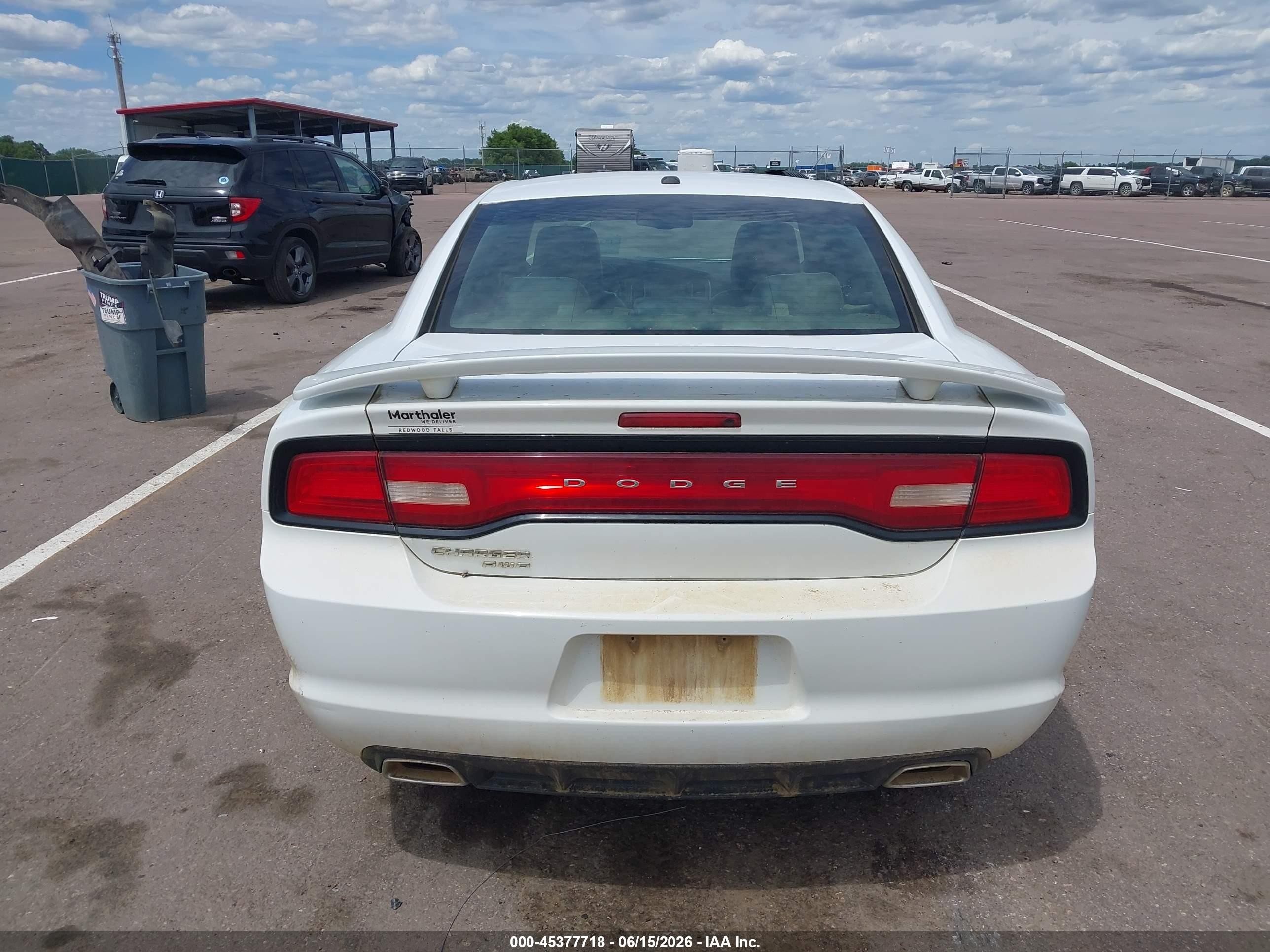 2013 Dodge Charger Sxt Plus White vin: 2C3CDXJGXDH543934