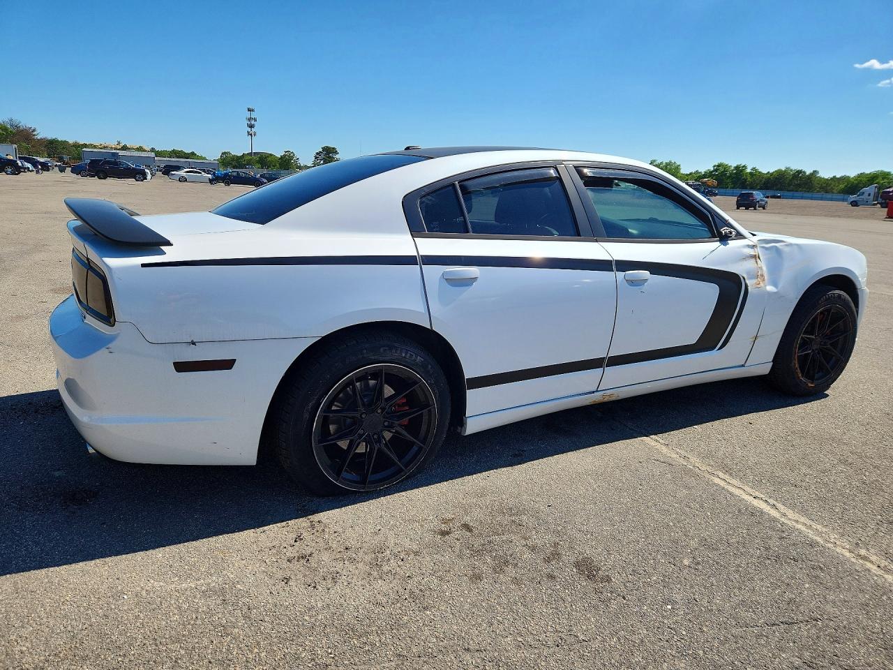 2014 Dodge Charger Sxt White vin: 2C3CDXJGXEH145978
