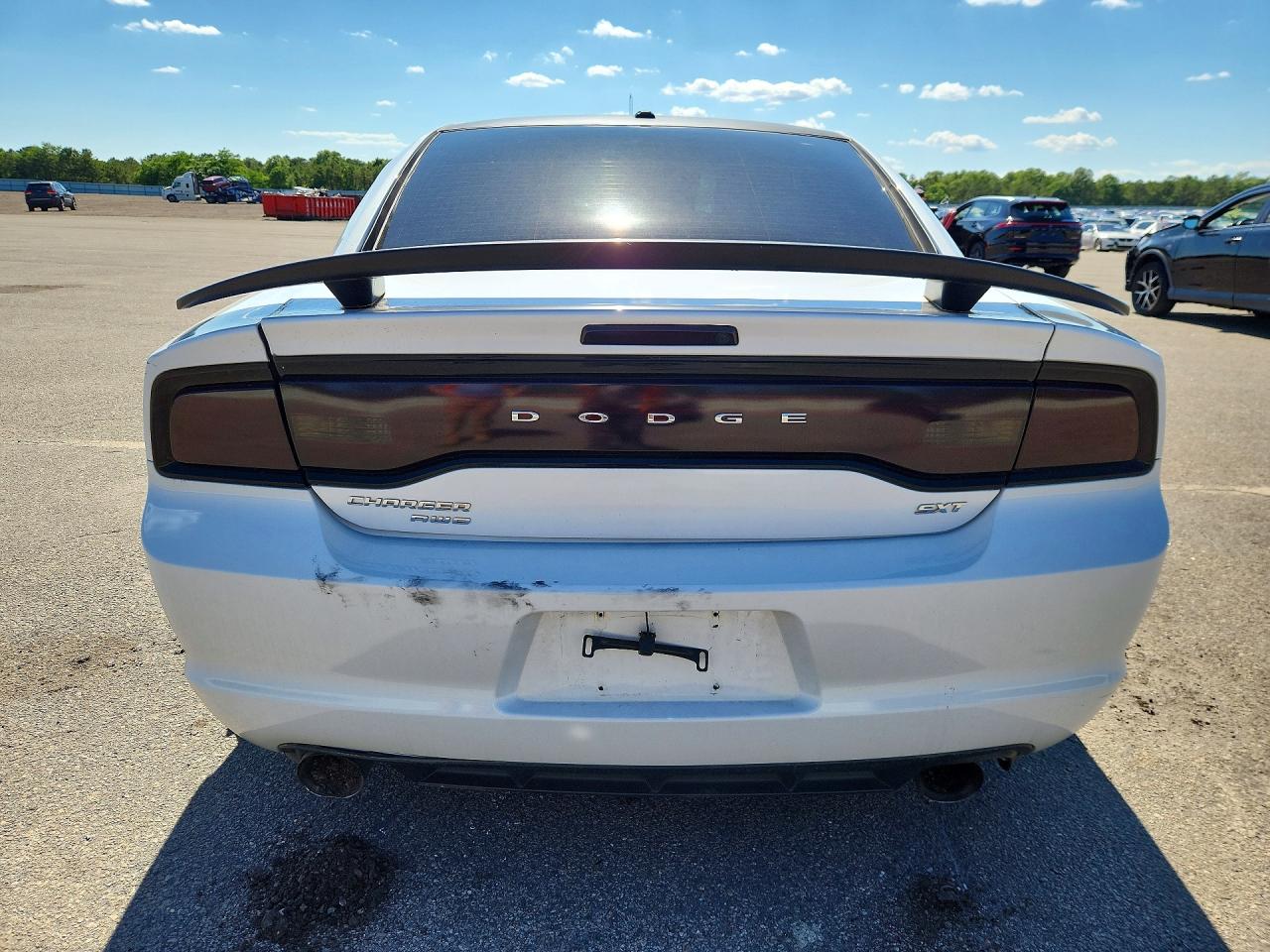 2014 Dodge Charger Sxt White vin: 2C3CDXJGXEH145978