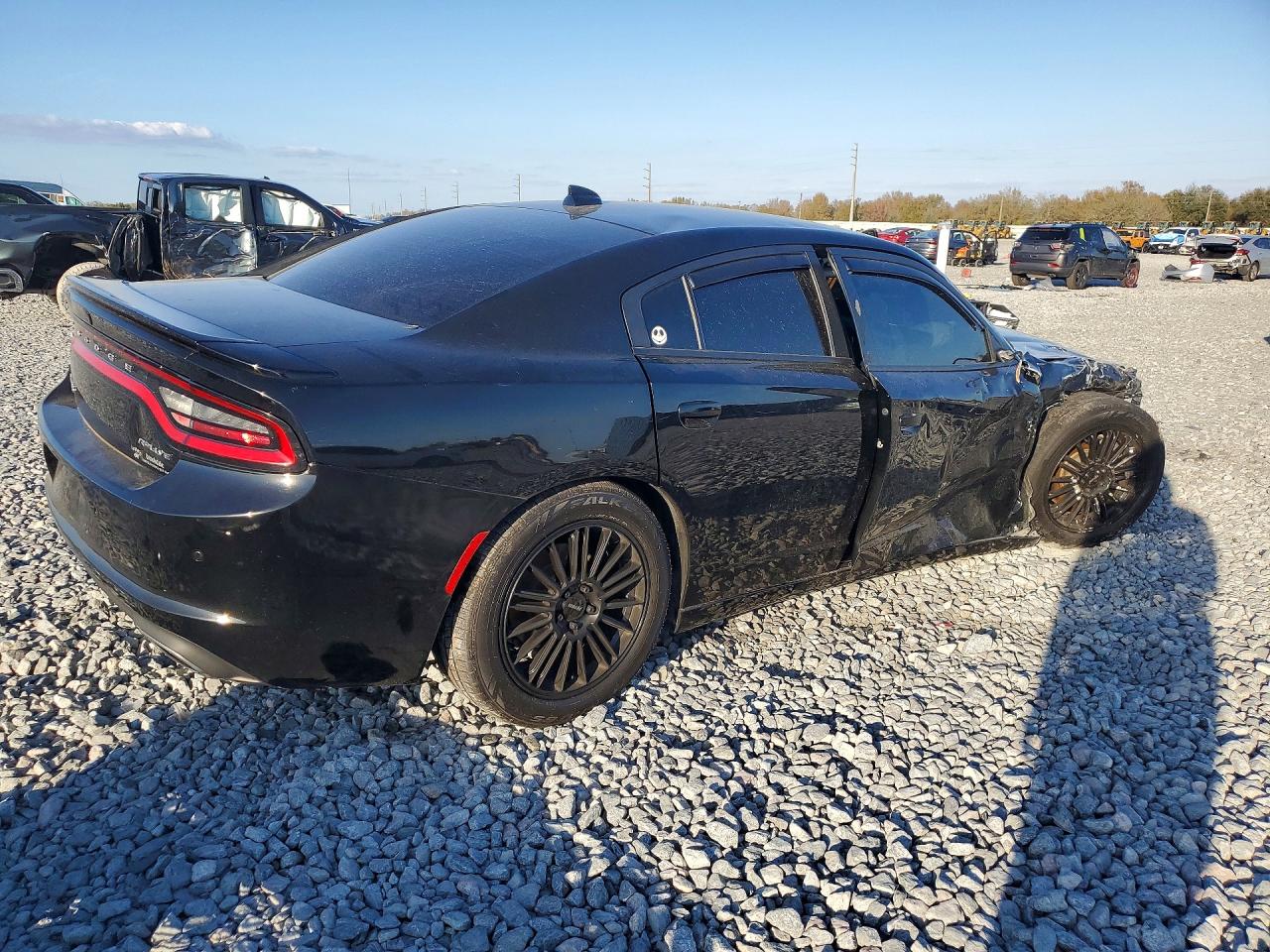 2015 Dodge Charger Sxt Black vin: 2C3CDXJGXFH815451