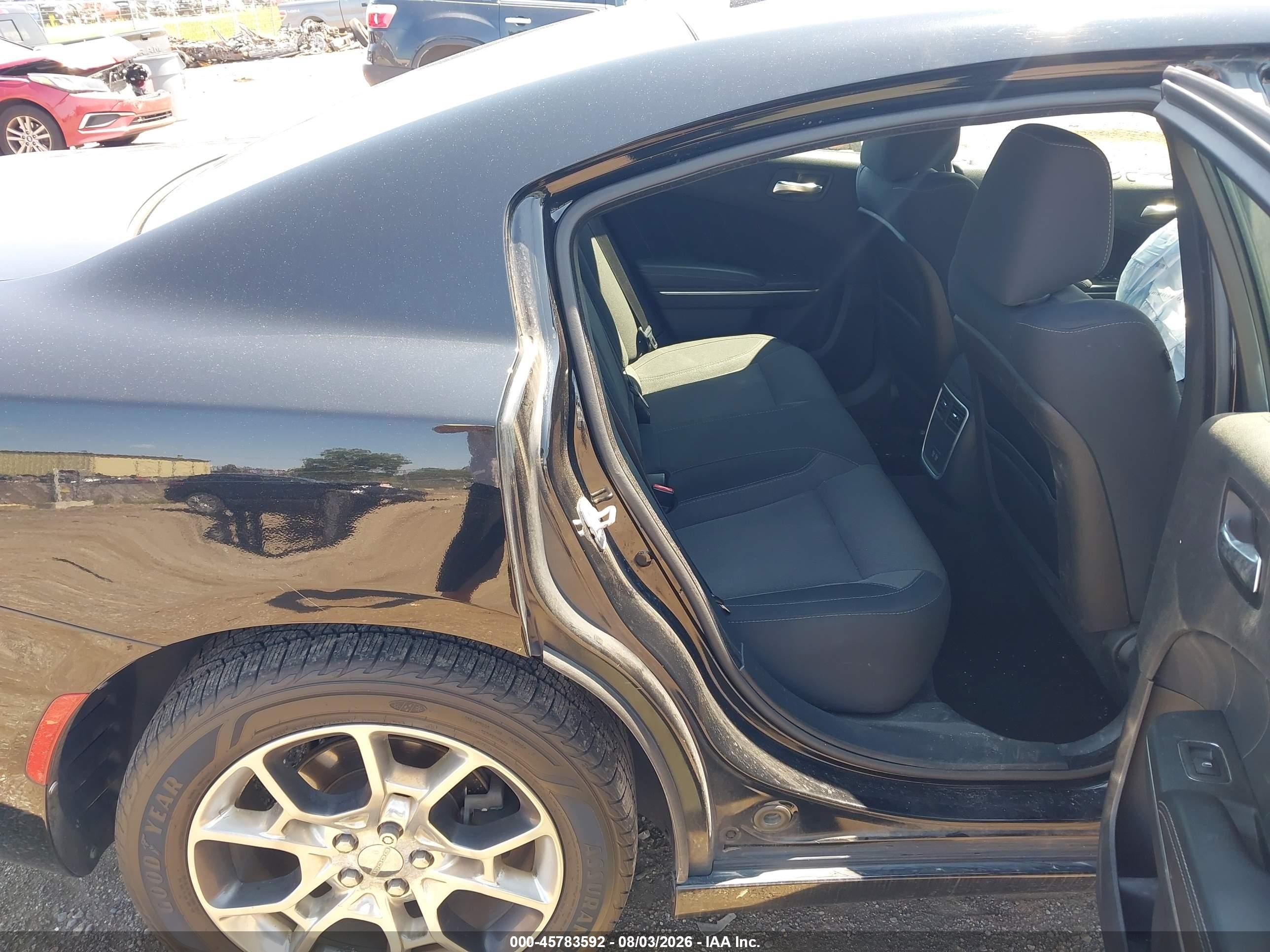 2015 Dodge Charger Sxt Black vin: 2C3CDXJGXFH919857