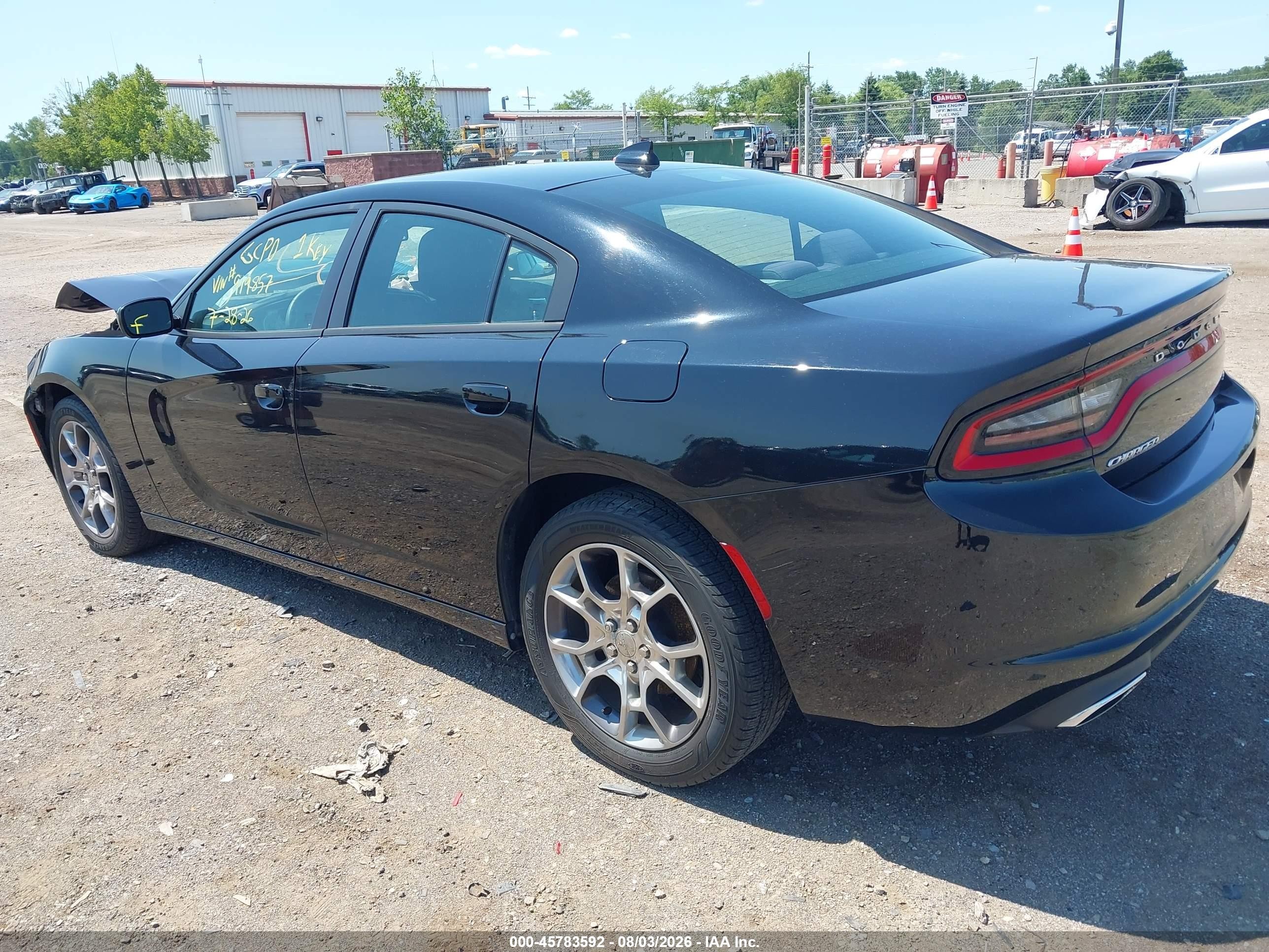 2015 Dodge Charger Sxt Black vin: 2C3CDXJGXFH919857