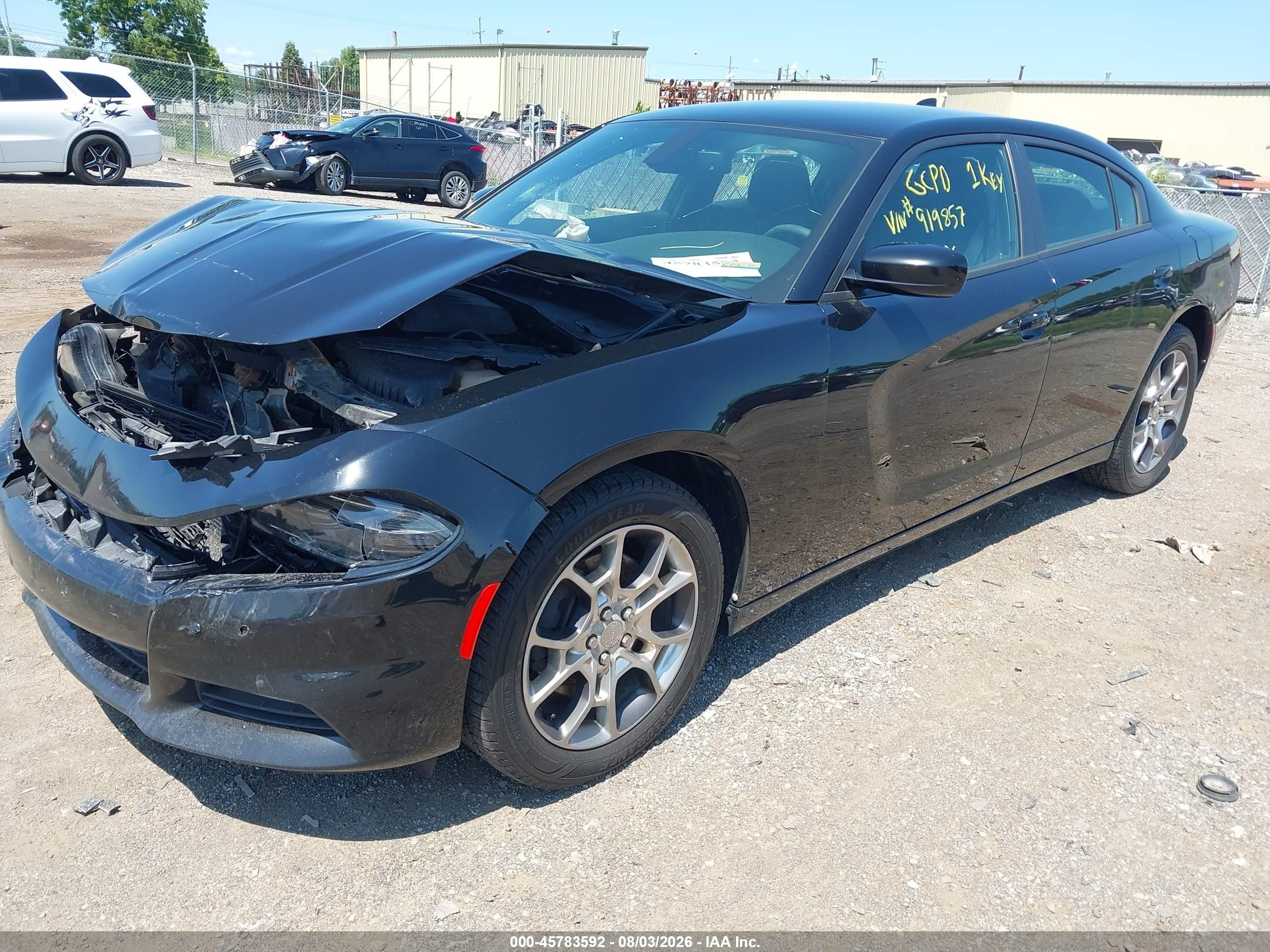 2015 Dodge Charger Sxt Black vin: 2C3CDXJGXFH919857
