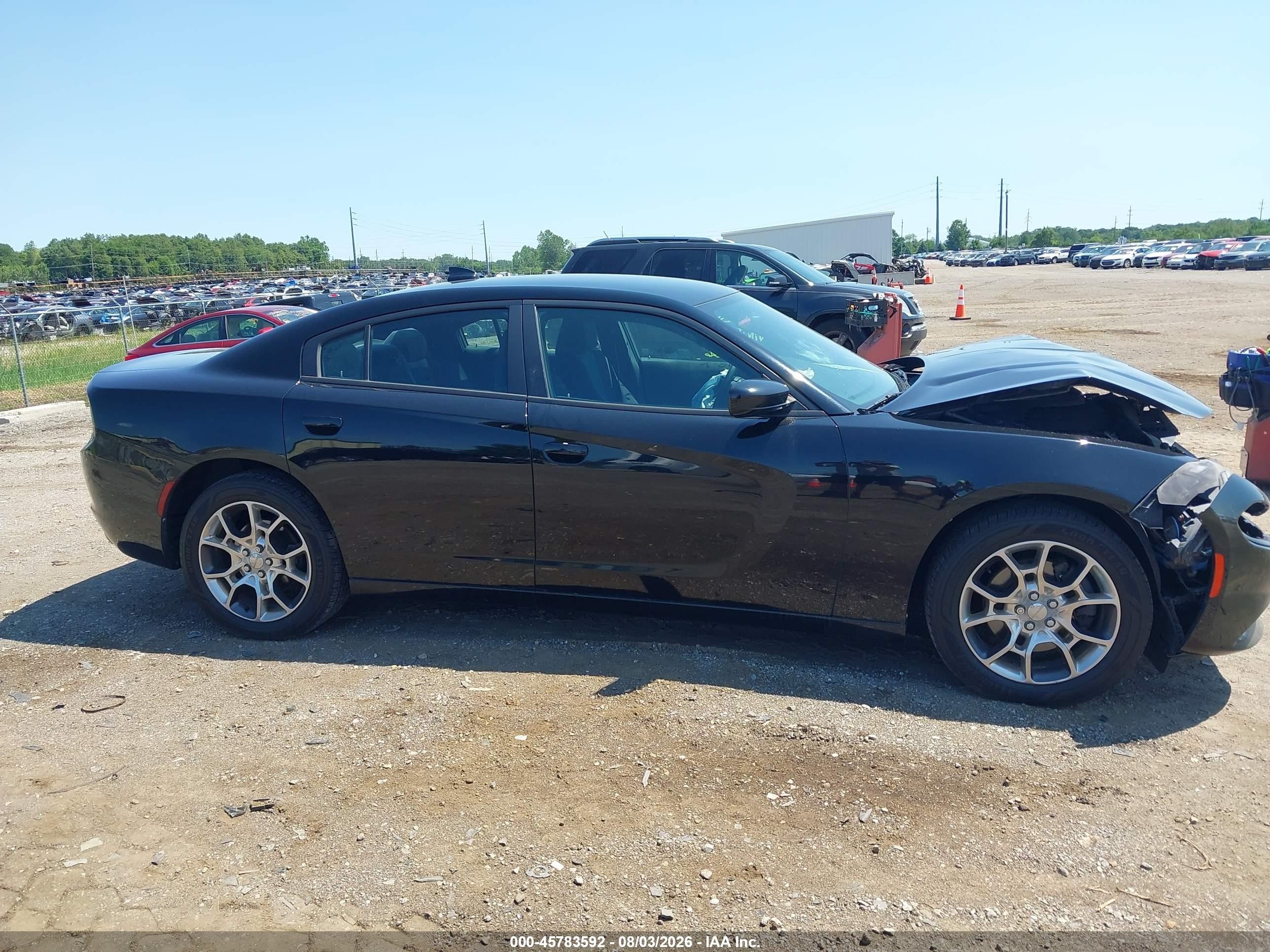 2015 Dodge Charger Sxt Black vin: 2C3CDXJGXFH919857