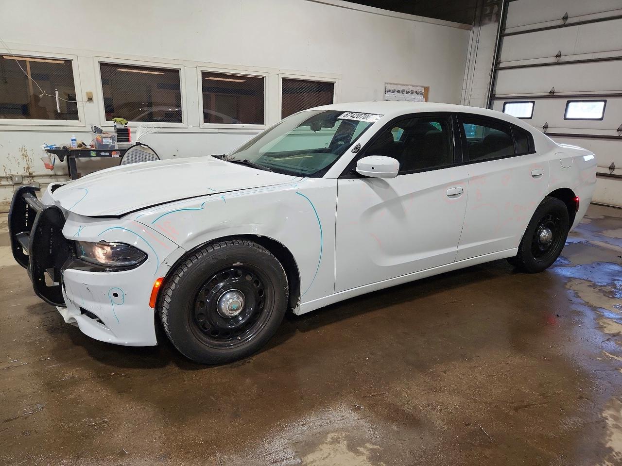 2019 Dodge Charger Police White vin: 2C3CDXKT0KH514838