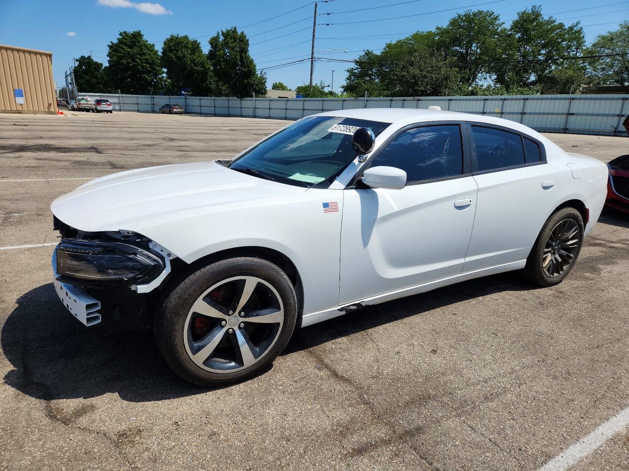 2015 Dodge Charger Police White vin: 2C3CDXKT1FH772467