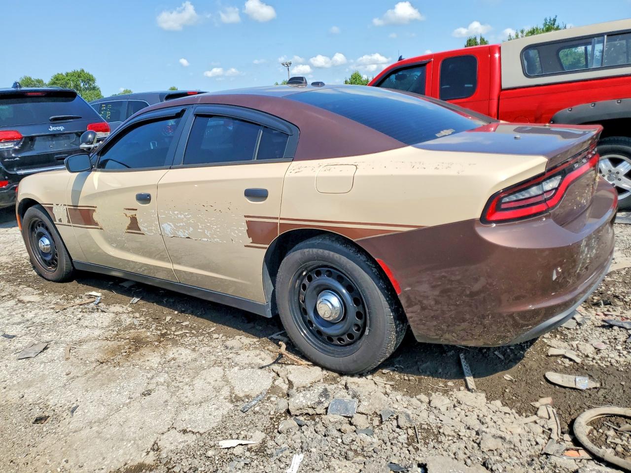 2015 Dodge Charger Police Коричневый vin: 2C3CDXKT1FH796199