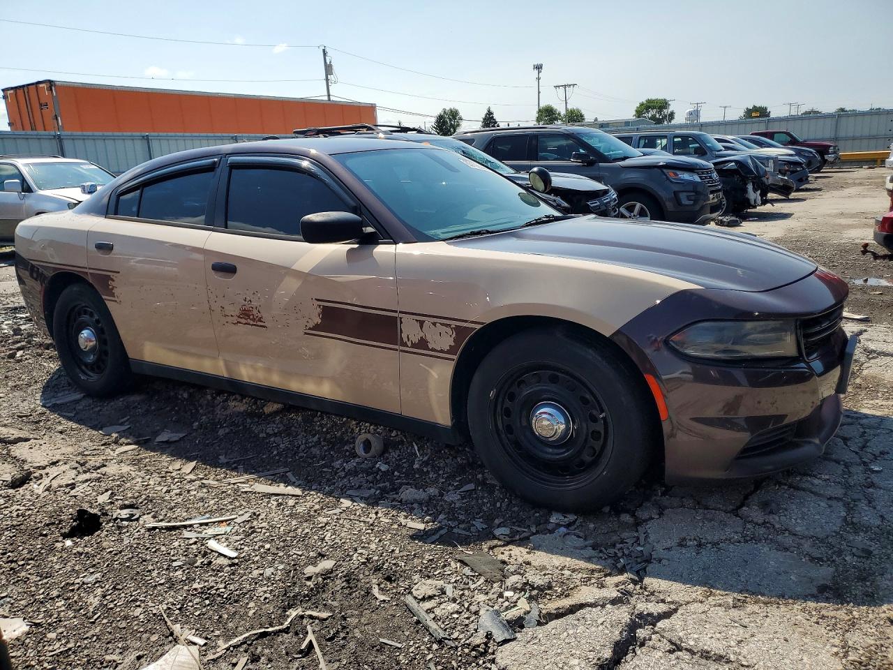2015 Dodge Charger Police Коричневый vin: 2C3CDXKT1FH796199