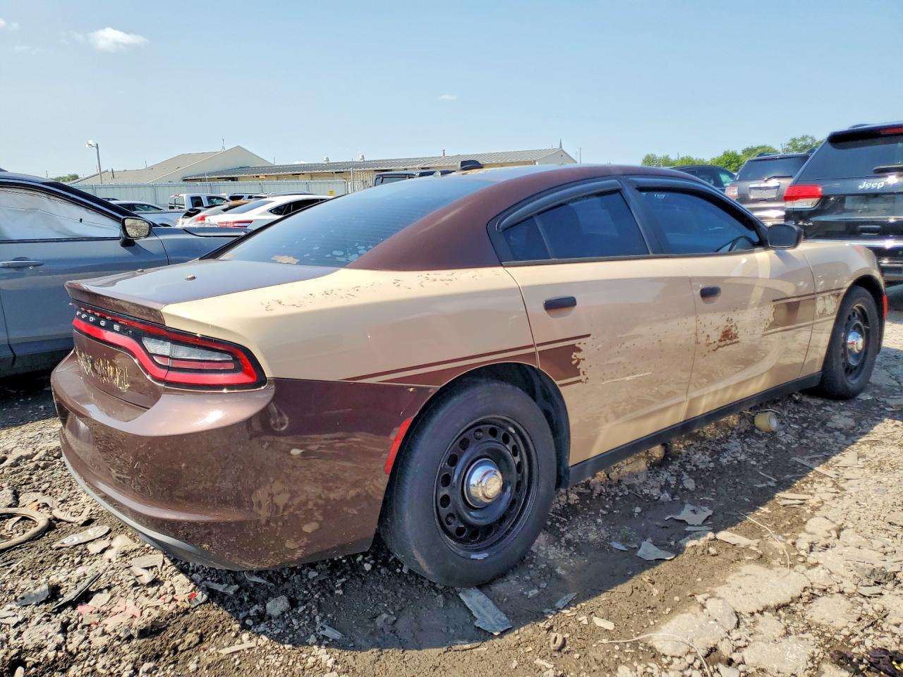 2015 Dodge Charger Police Коричневый vin: 2C3CDXKT1FH796199