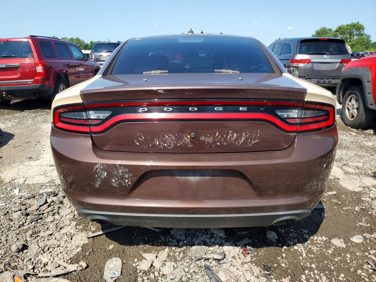 2015 Dodge Charger Police Коричневый vin: 2C3CDXKT1FH796199