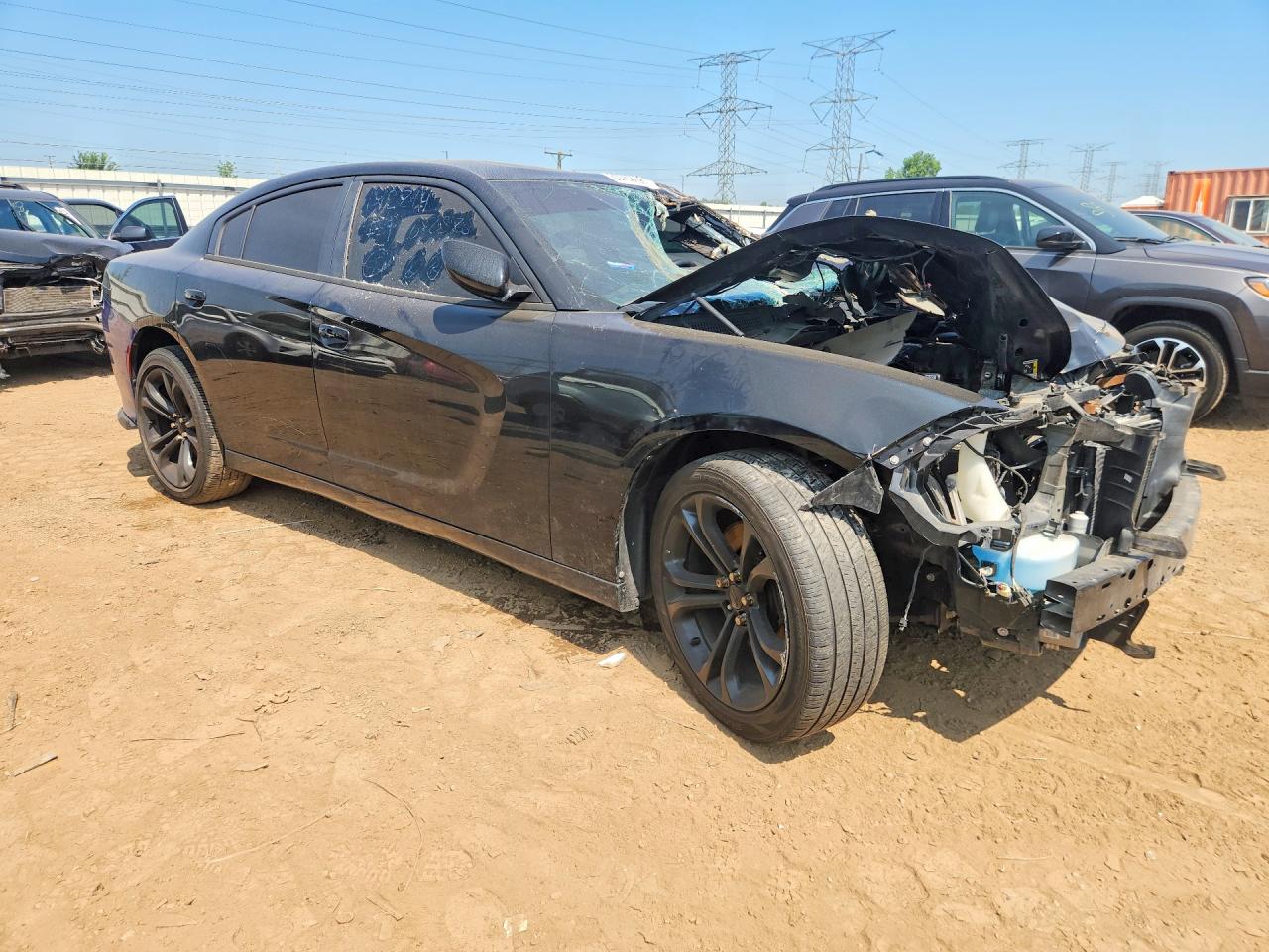 2015 Dodge Charger Police Черный vin: 2C3CDXKT3FH927729