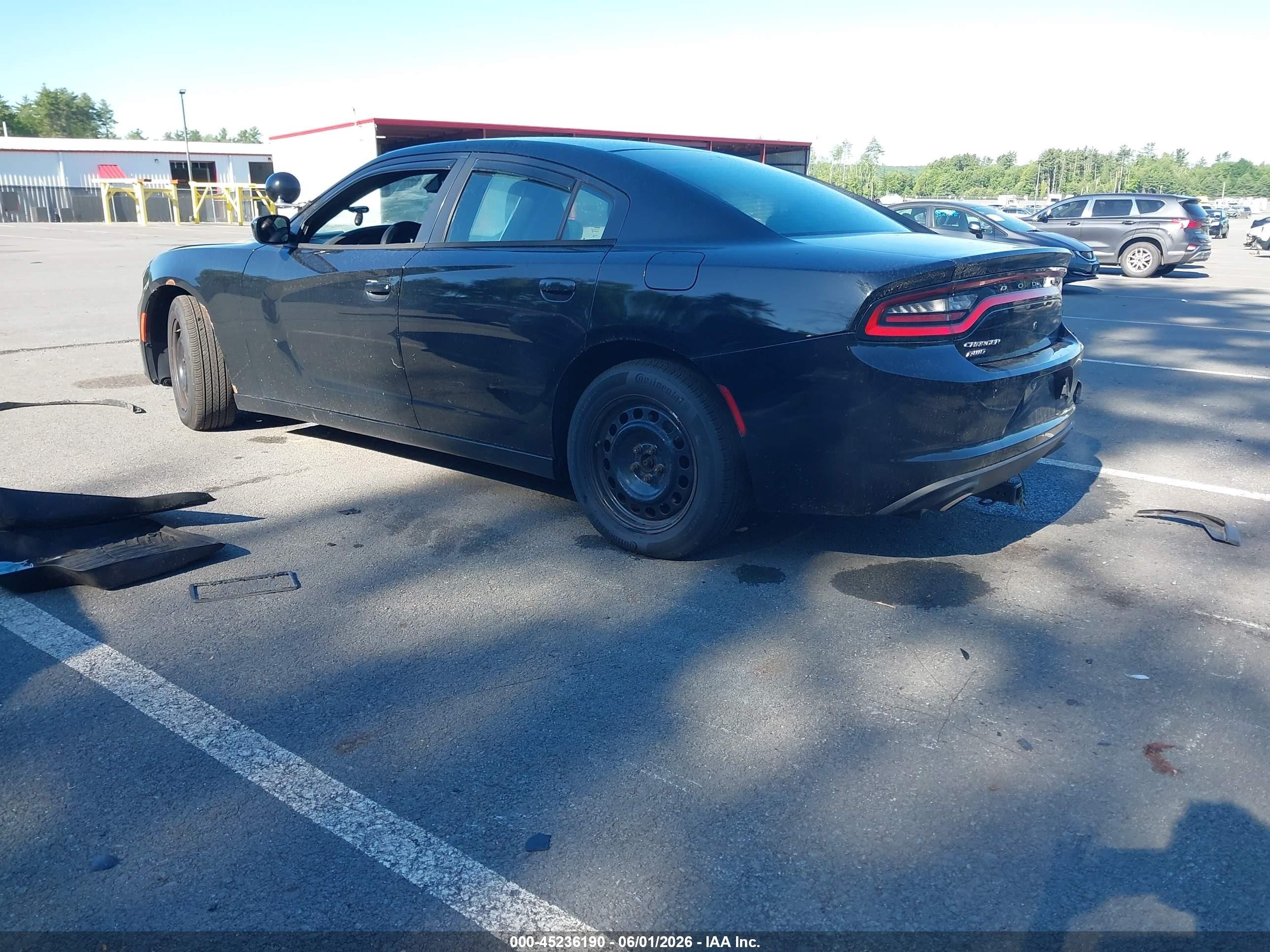 2015 Dodge Charger Police Черный vin: 2C3CDXKT4FH897866