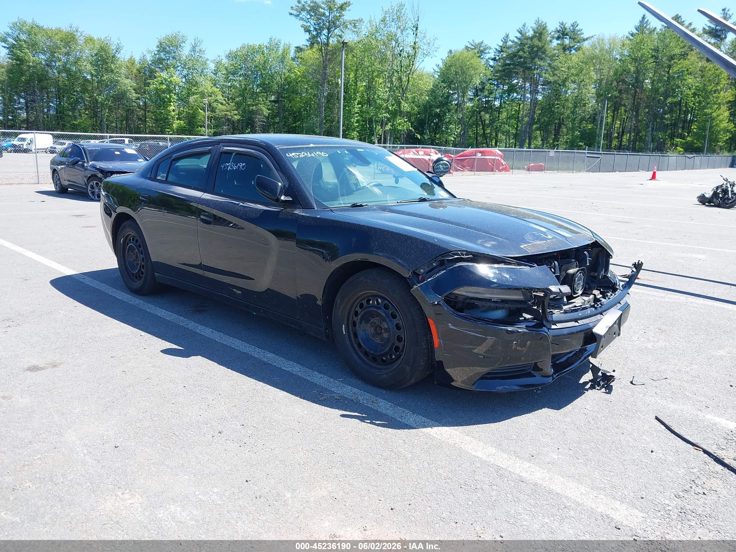 2015 Dodge Charger Police Черный vin: 2C3CDXKT4FH897866
