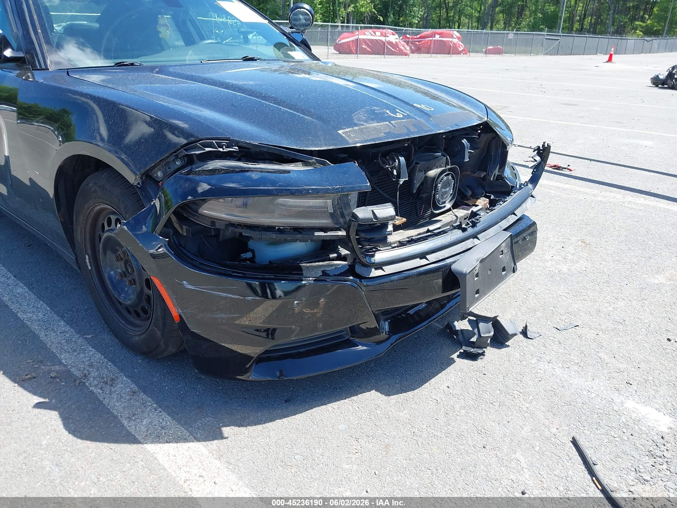 2015 Dodge Charger Police Черный vin: 2C3CDXKT4FH897866