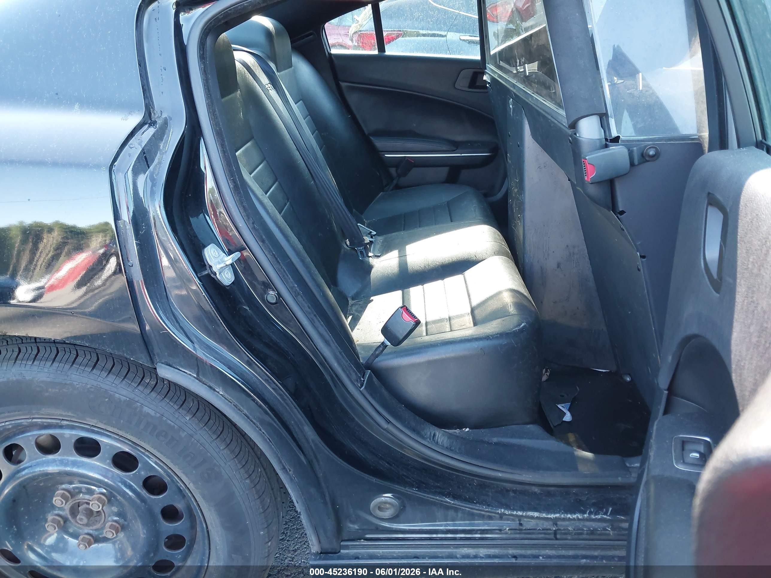 2015 Dodge Charger Police Черный vin: 2C3CDXKT4FH897866