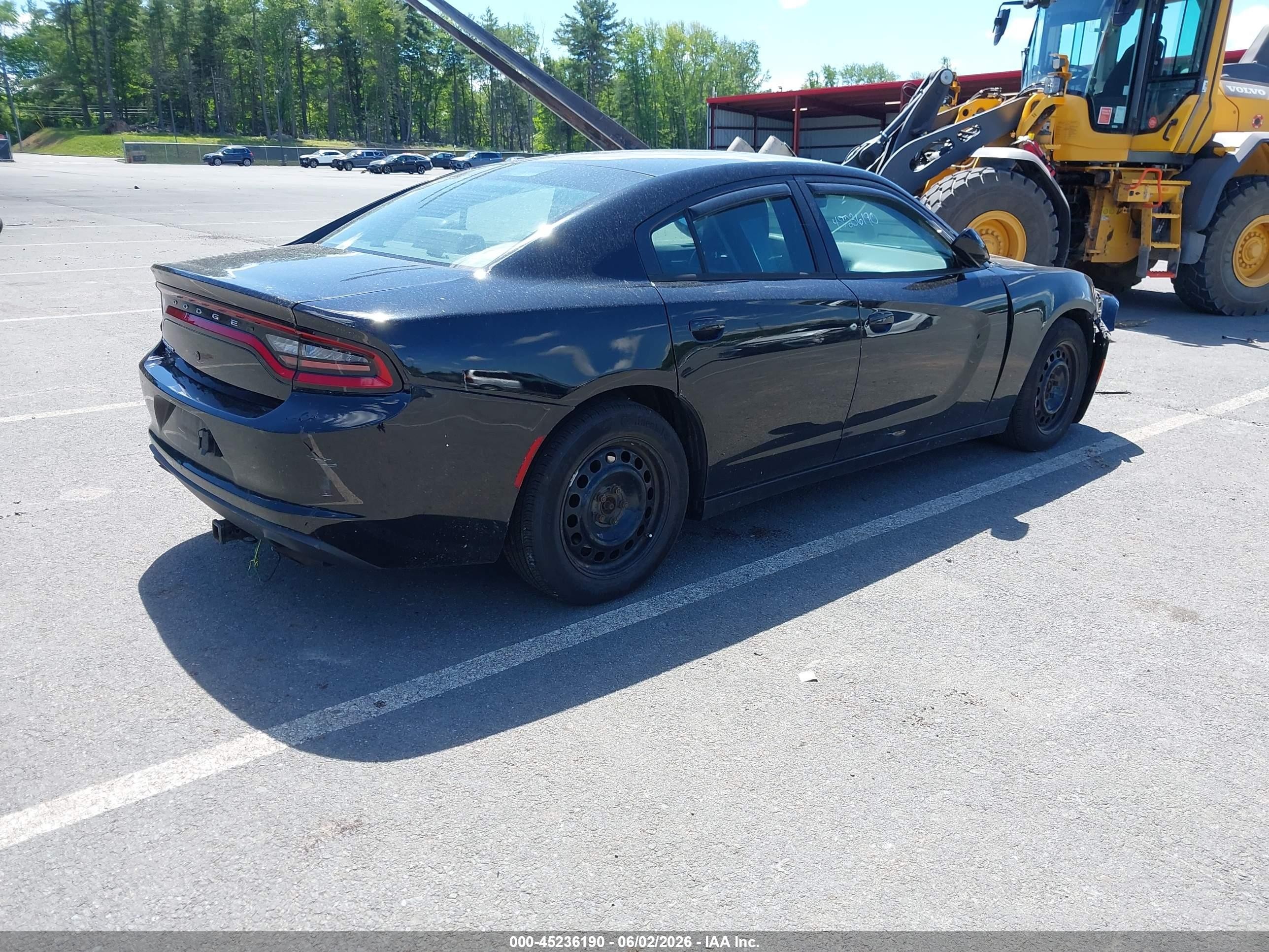 2015 Dodge Charger Police Черный vin: 2C3CDXKT4FH897866