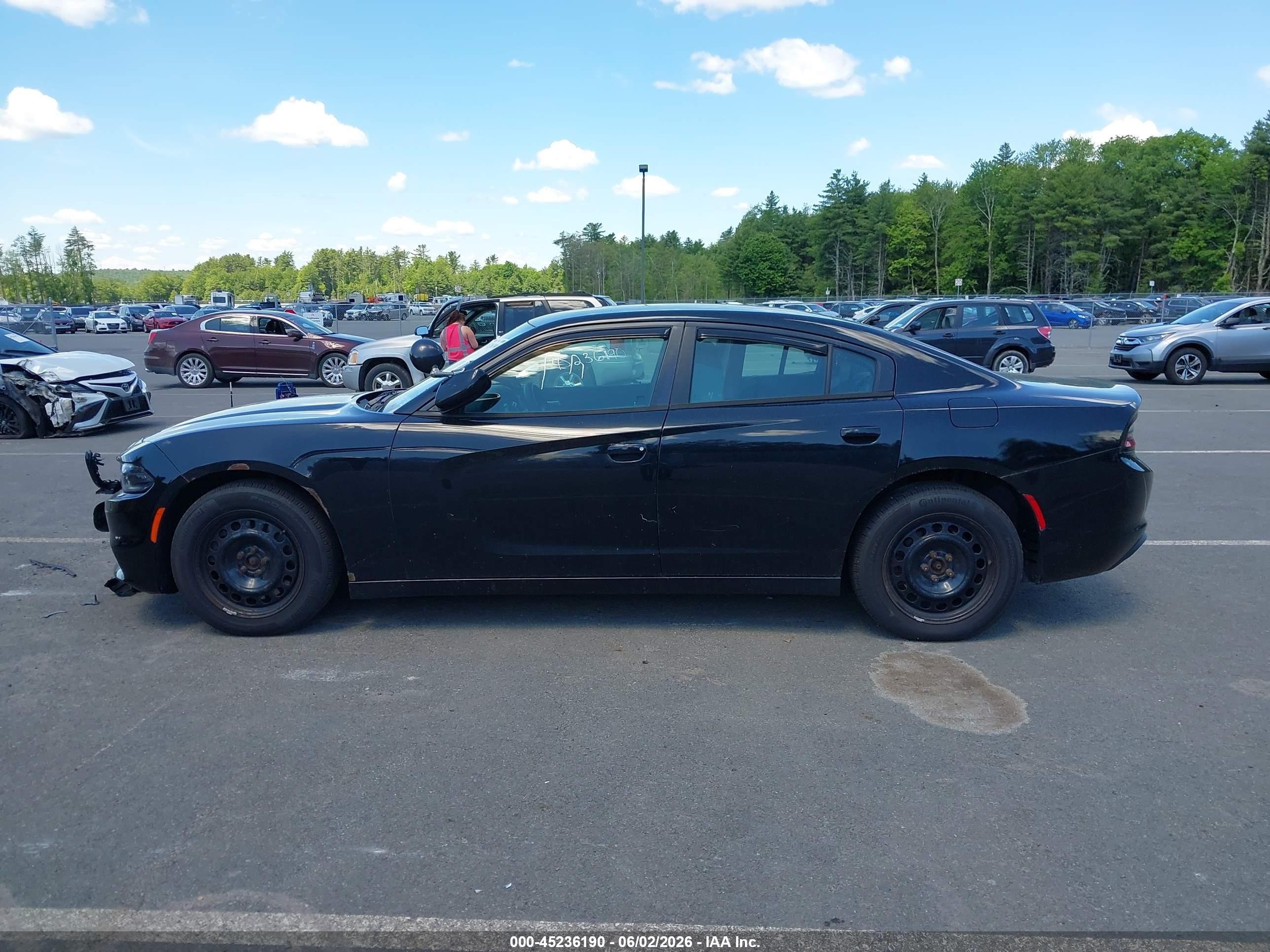 2015 Dodge Charger Police Черный vin: 2C3CDXKT4FH897866