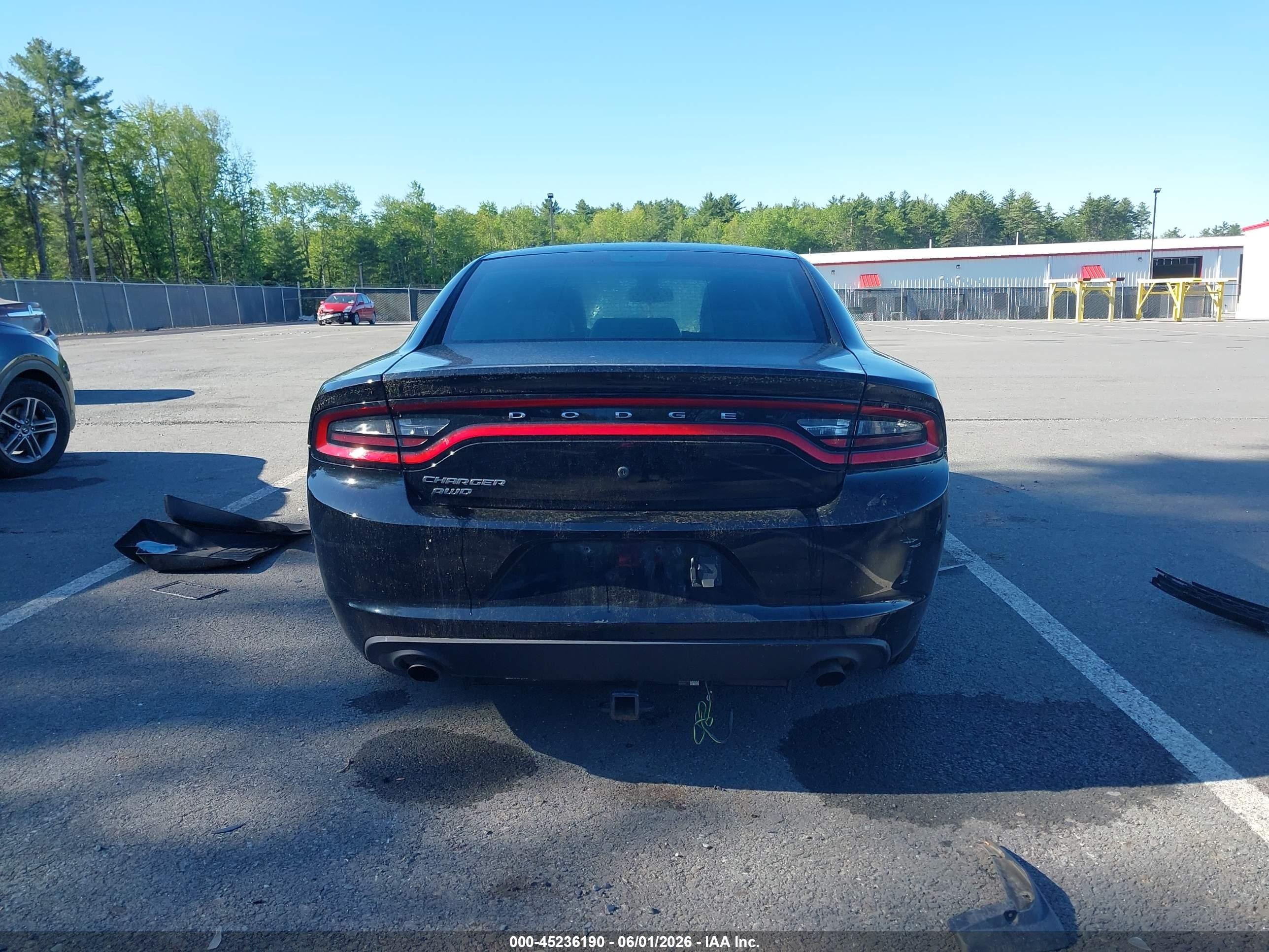 2015 Dodge Charger Police Черный vin: 2C3CDXKT4FH897866