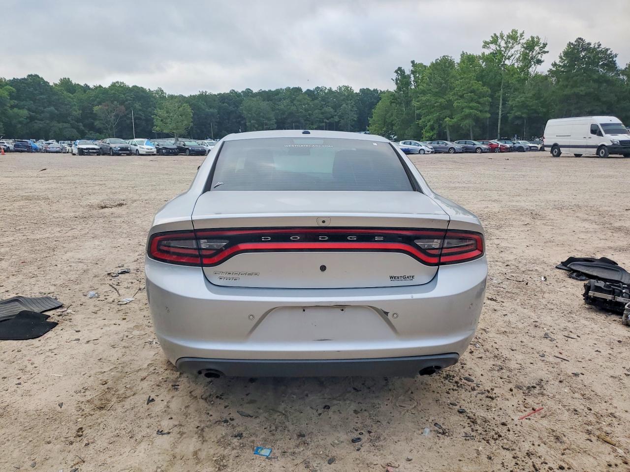 2019 Dodge Charger Police Silver vin: 2C3CDXKT4KH757438