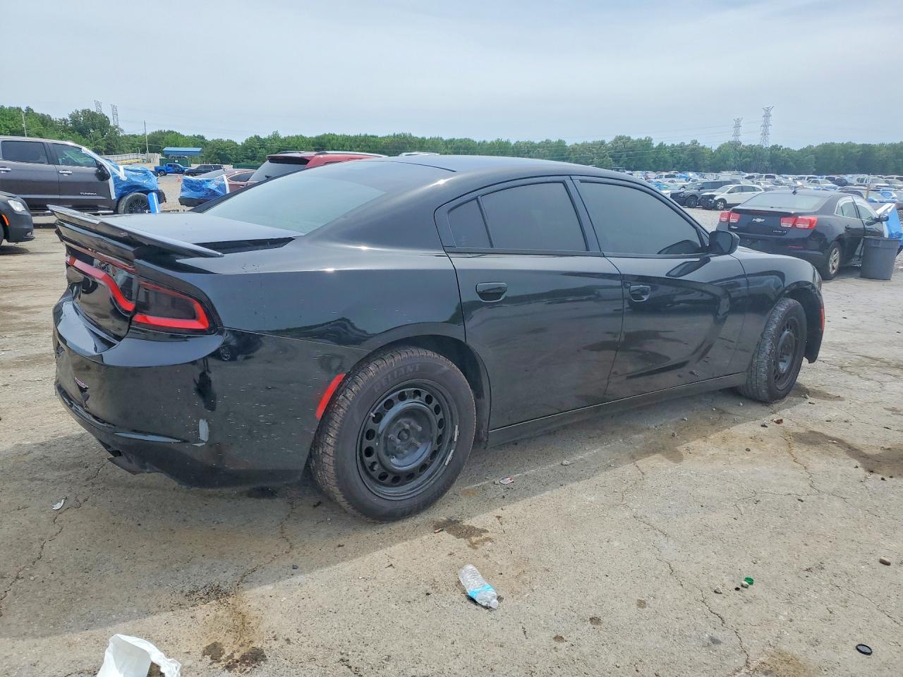 2015 Dodge Charger Police Black vin: 2C3CDXKT8FH929265