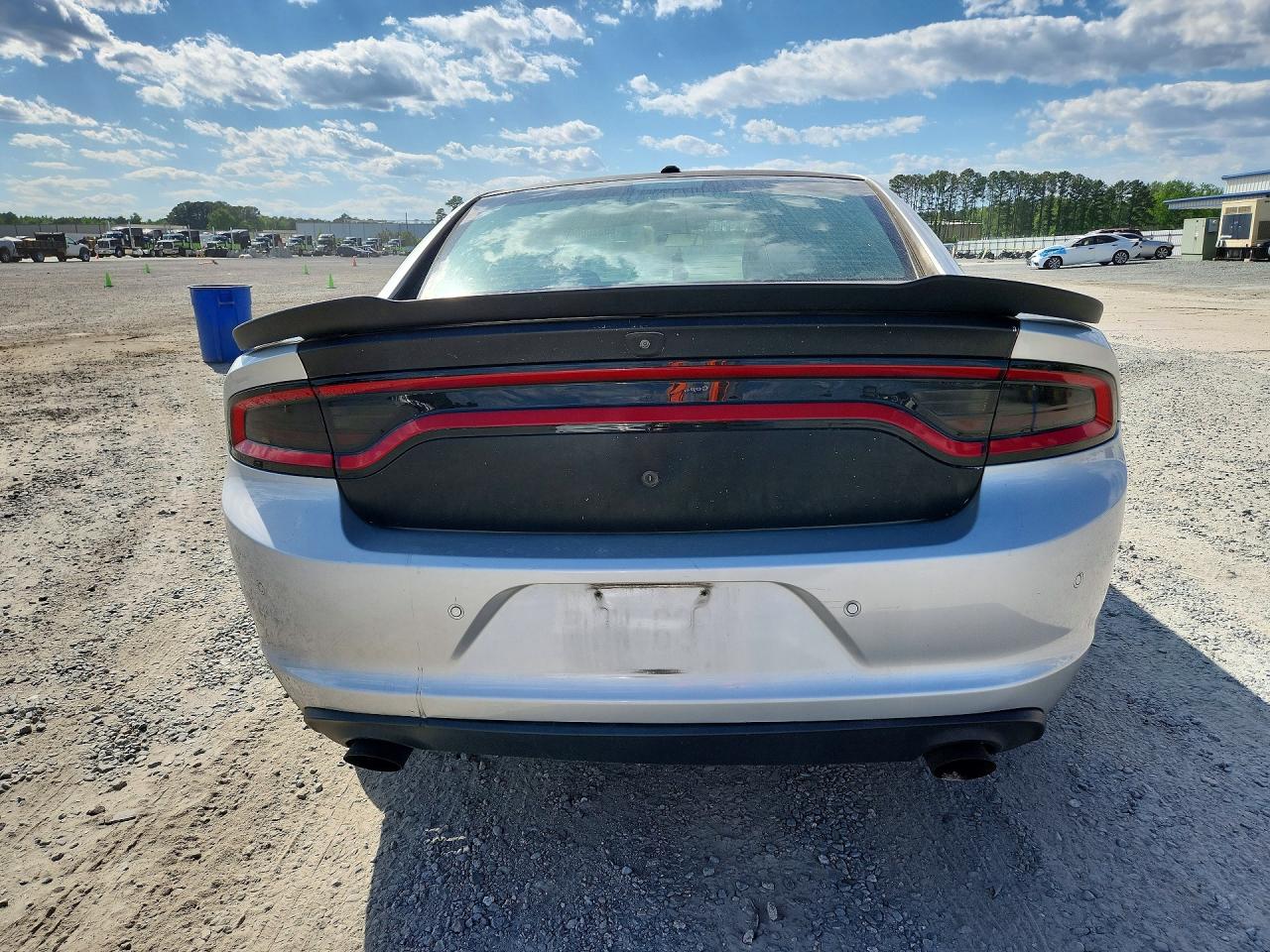 2019 Dodge Charger Police Silver vin: 2C3CDXKT8KH529720