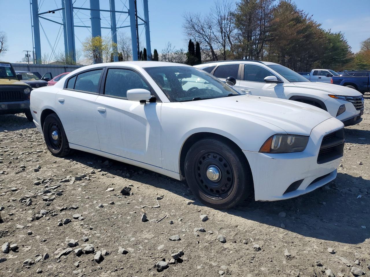 2014 Dodge Charger Police White vin: 2C3CDXKT9EH288495