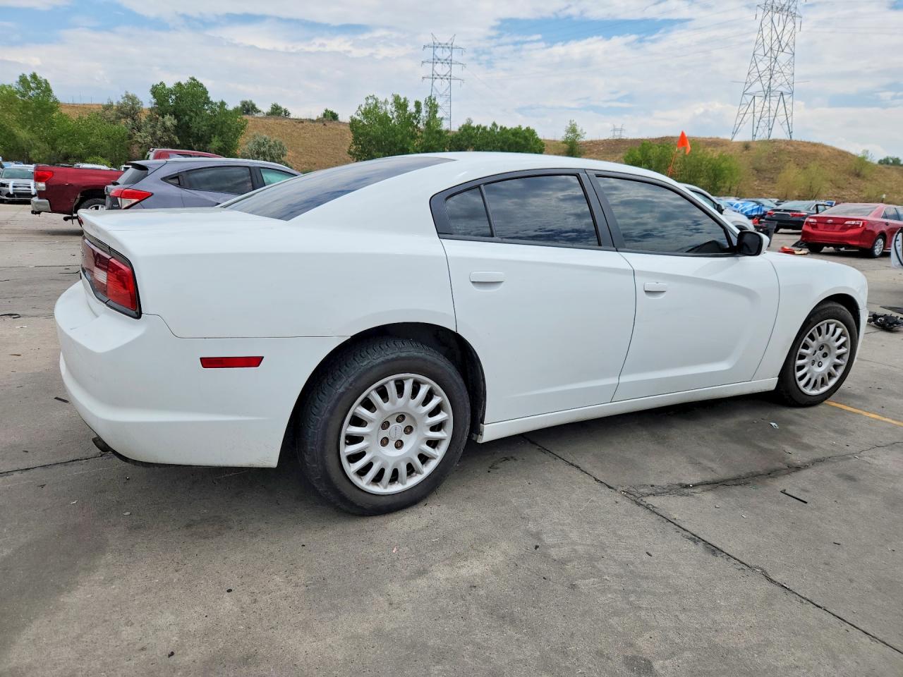 2014 Dodge Charger Police Белый vin: 2C3CDXKT9EH319860