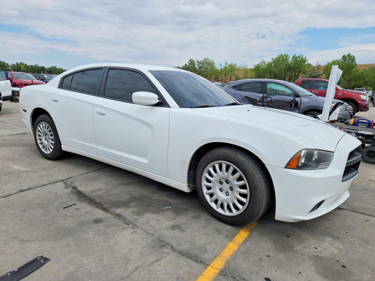 2014 Dodge Charger Police Белый vin: 2C3CDXKT9EH319860