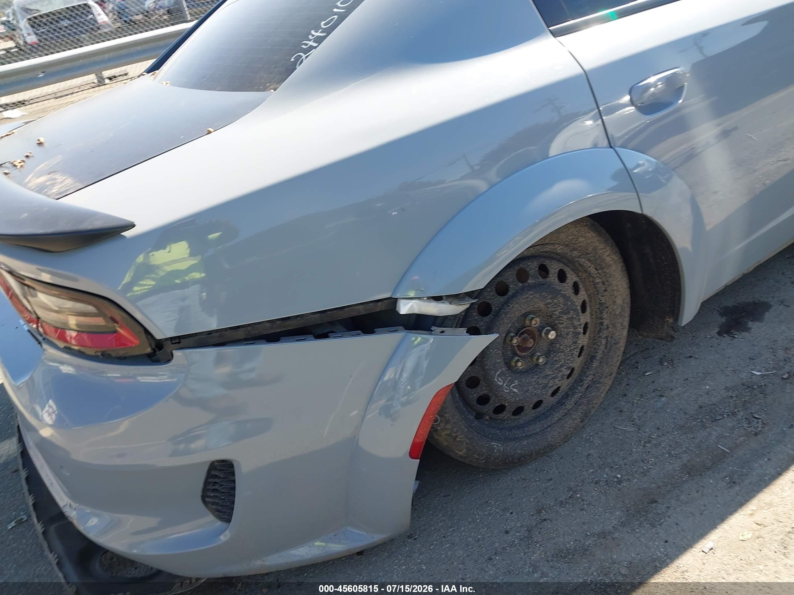 2020 Dodge Charger Srt Gray vin: 2C3CDXL93LH244010